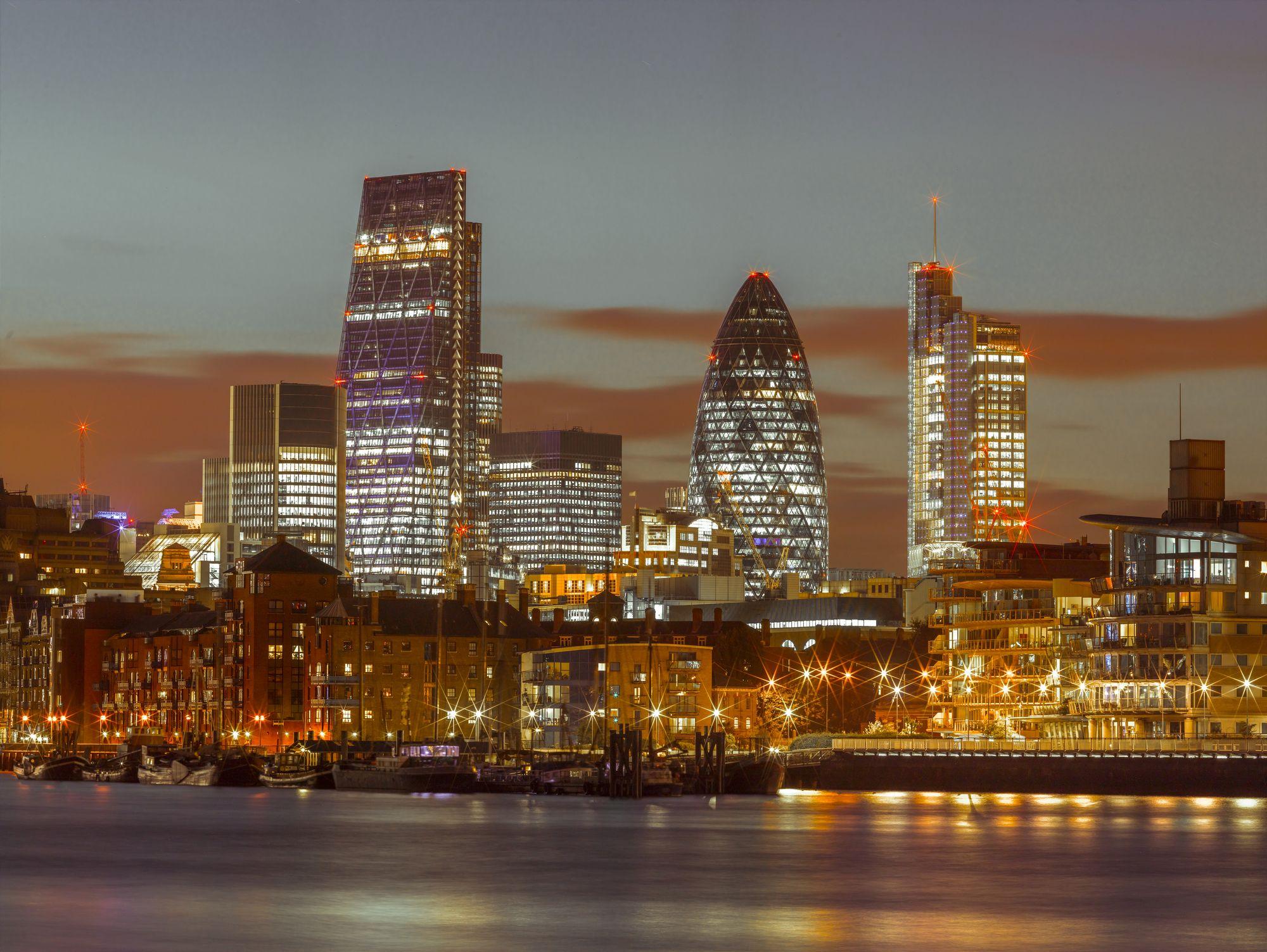 London Skyline At Night Wallpapers Top Free London Skyline At Night 