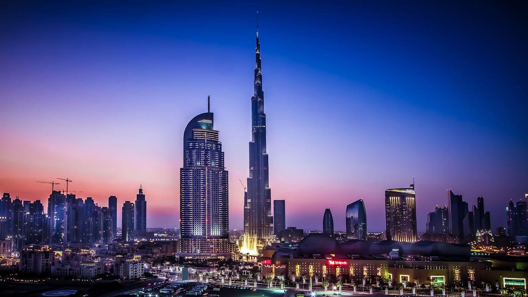 Dubai Night Skyline Wallpapers Top Free Dubai Night Skyline 