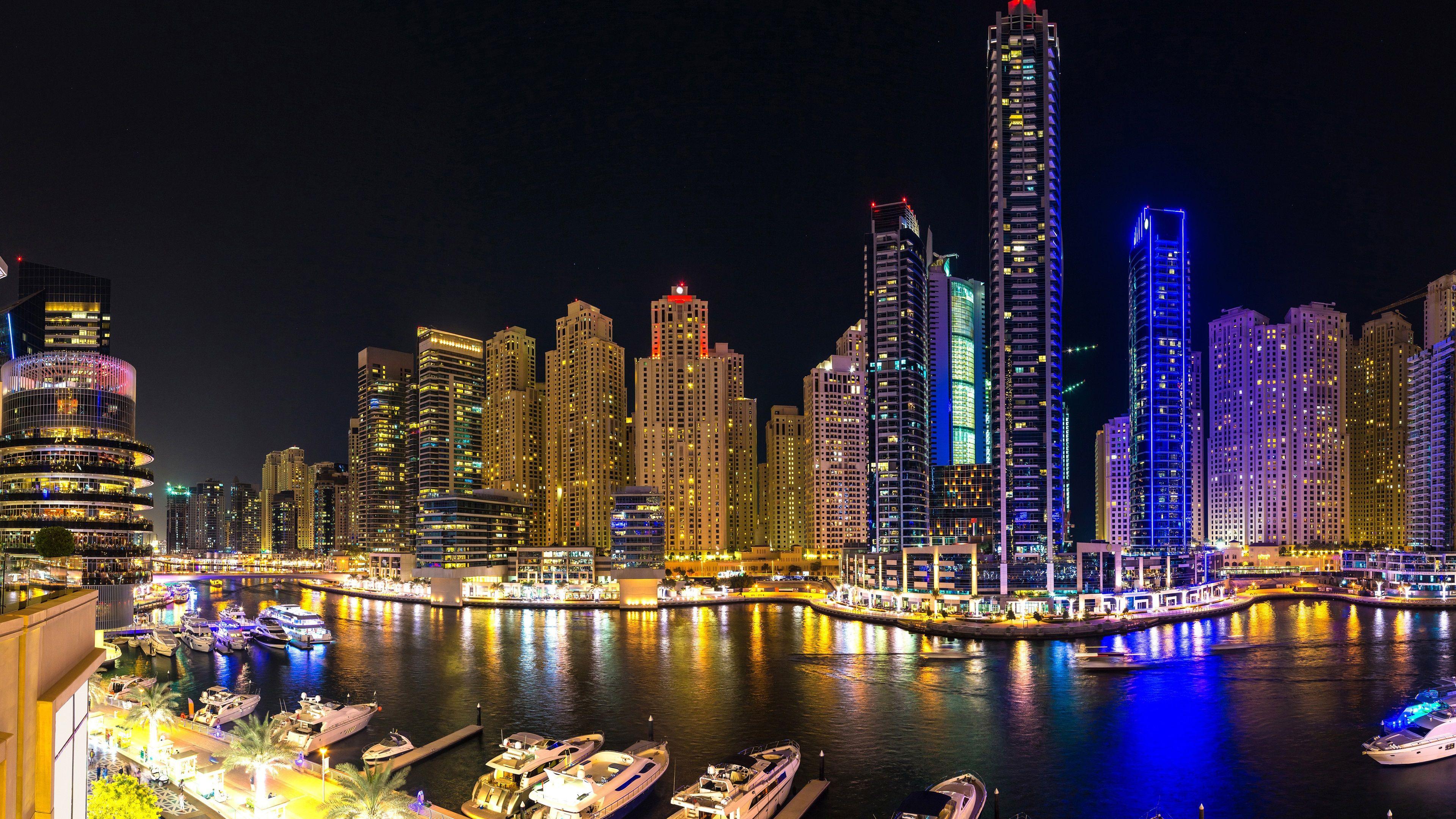 Dubai Night Skyline Wallpapers - Top Free Dubai Night Skyline ...