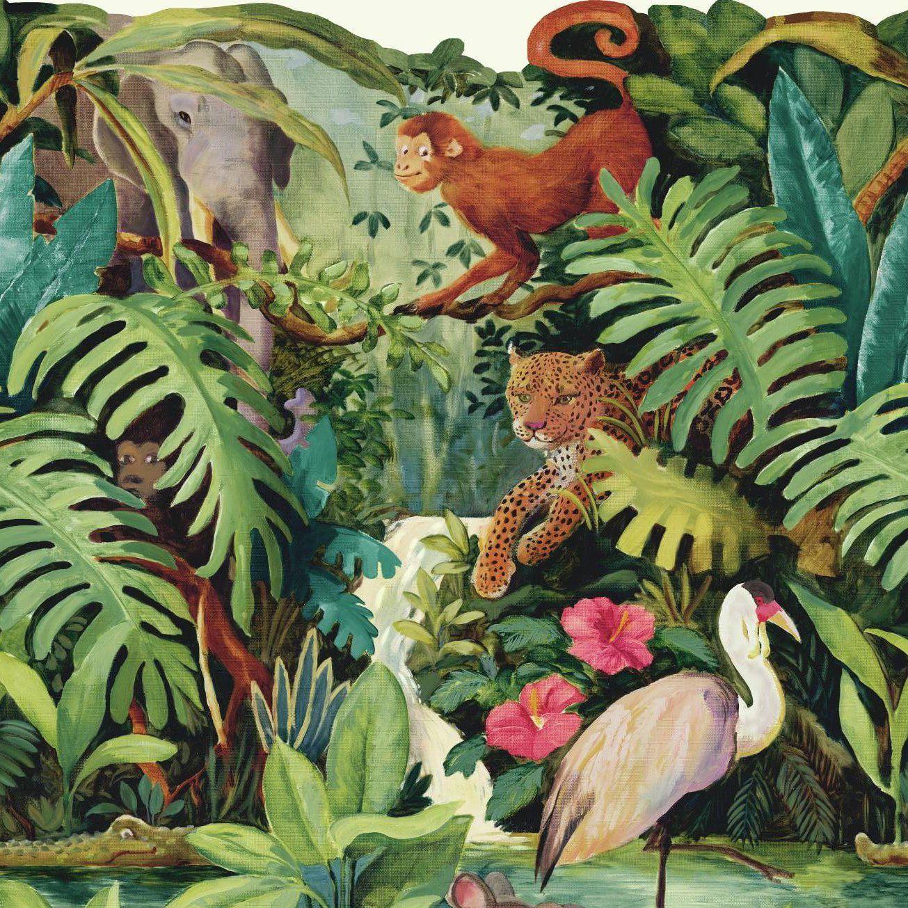 1305x1305 York Wallcoverings Brothers and Sisters V Jungle Scenic 15