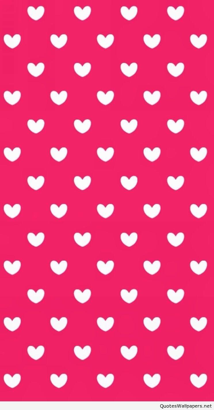 744x1422 Valentines Day Pink Background Hd, Download Wallpaper