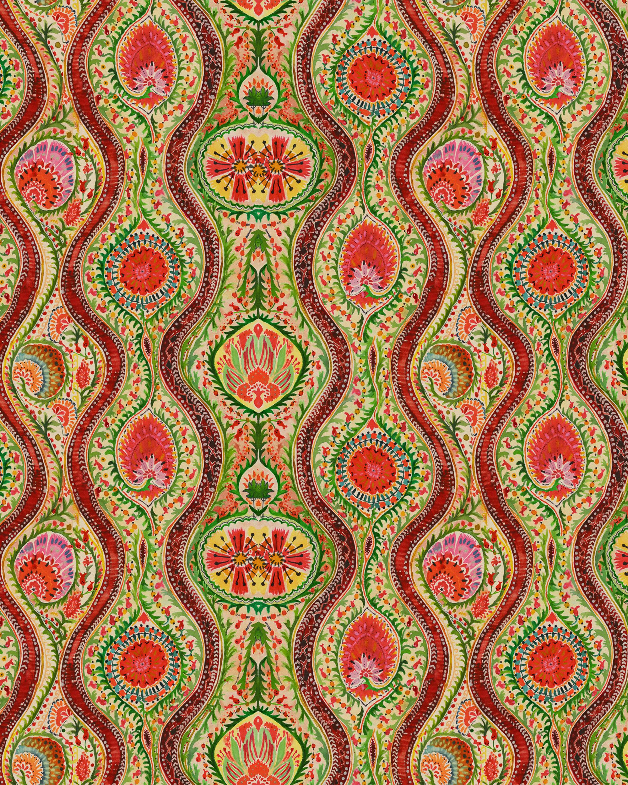 2000x2500 Mindthegap Hippie Paisley Red Green