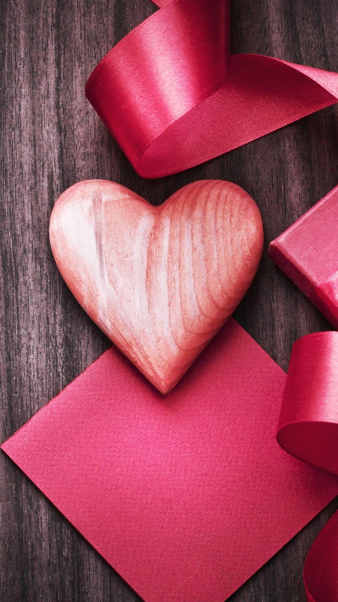 1080x1920 Valentine's Day, love hearts, gift, ribbon 1080x1920 iPhone