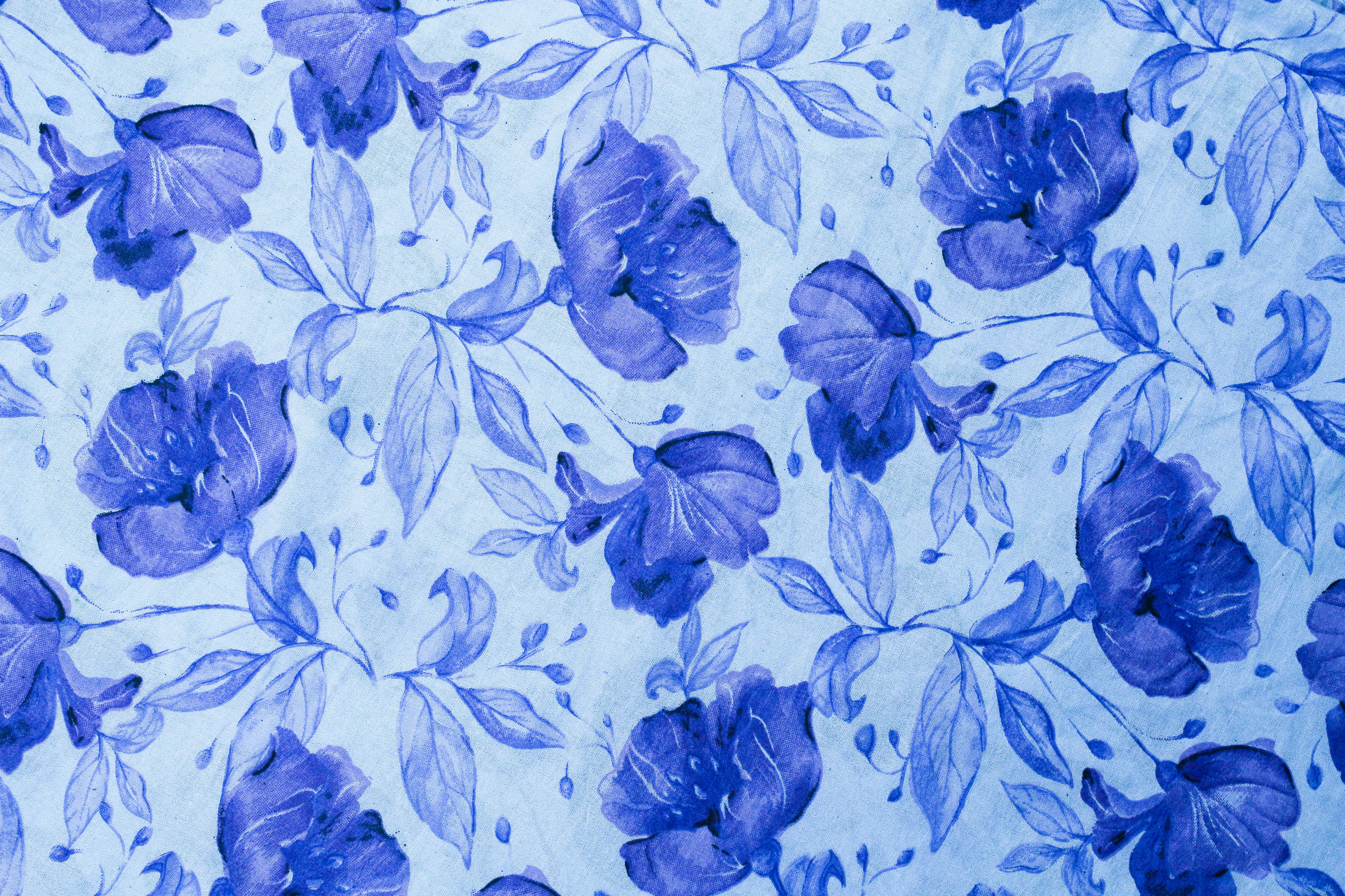 5184x3456 Floral Pattern on Fabric · Free