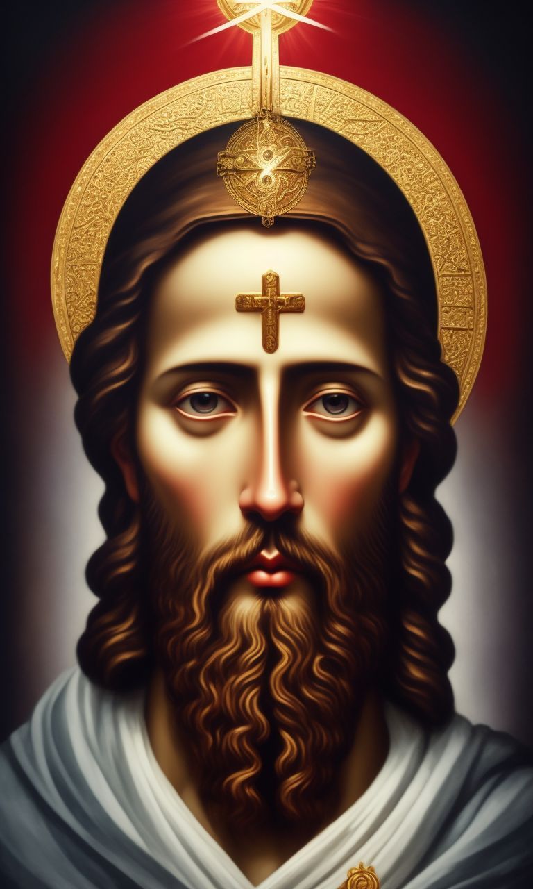 768x1280 orthodox iconography painting style