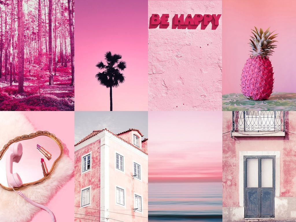 1024x768 Piece Hot Pink Wall Boujee Aesthetic