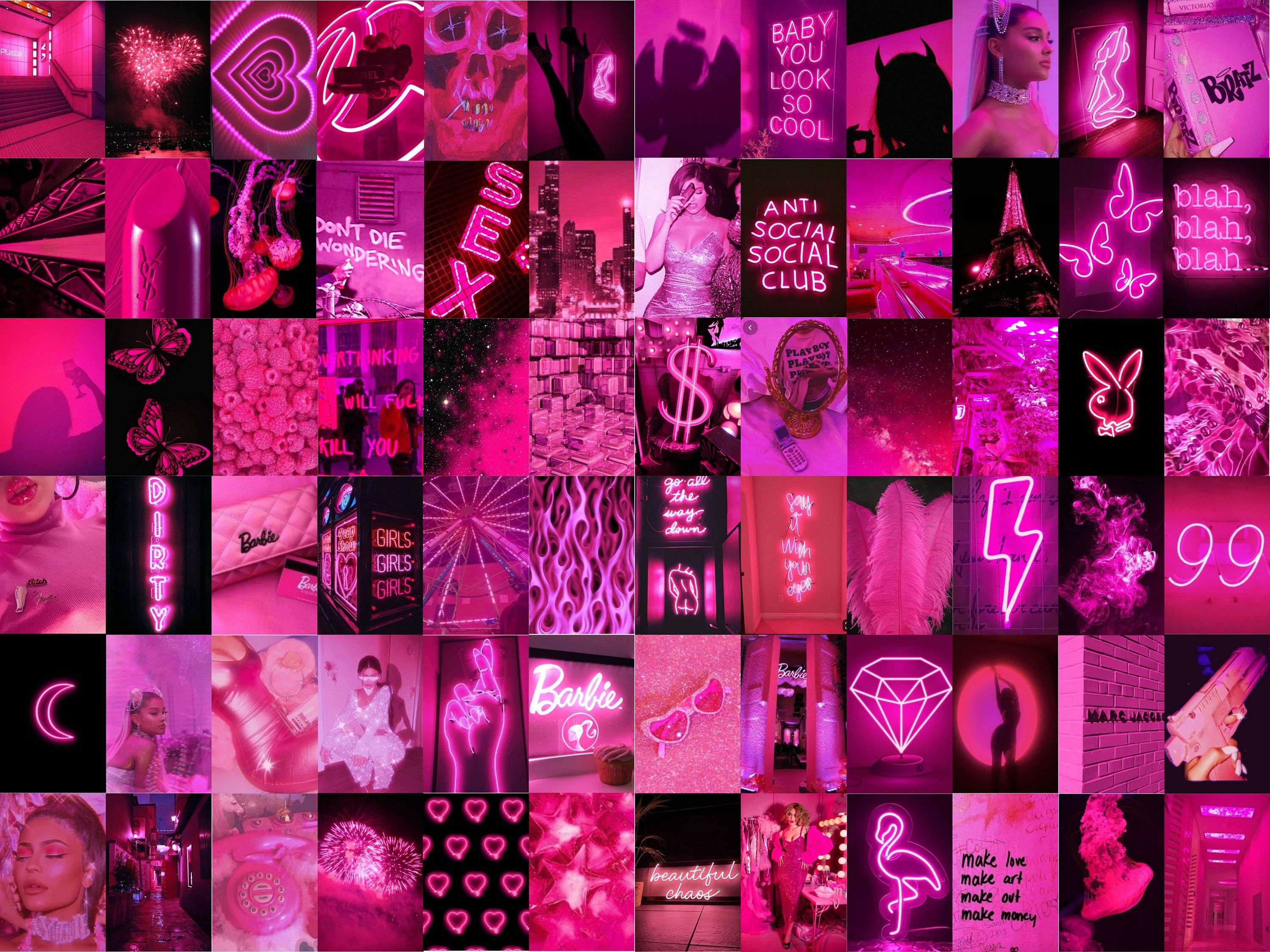 Hot Pink Collage Wallpapers - Top Free Hot Pink Collage Backgrounds ...