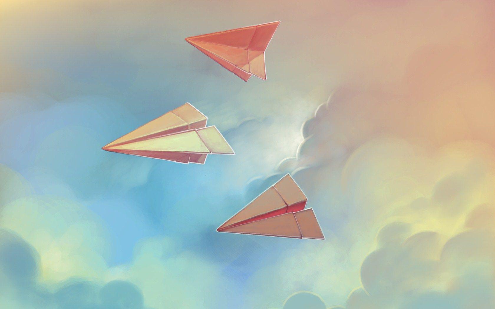 1680x1050 Paper Airplanes #Wallpaper