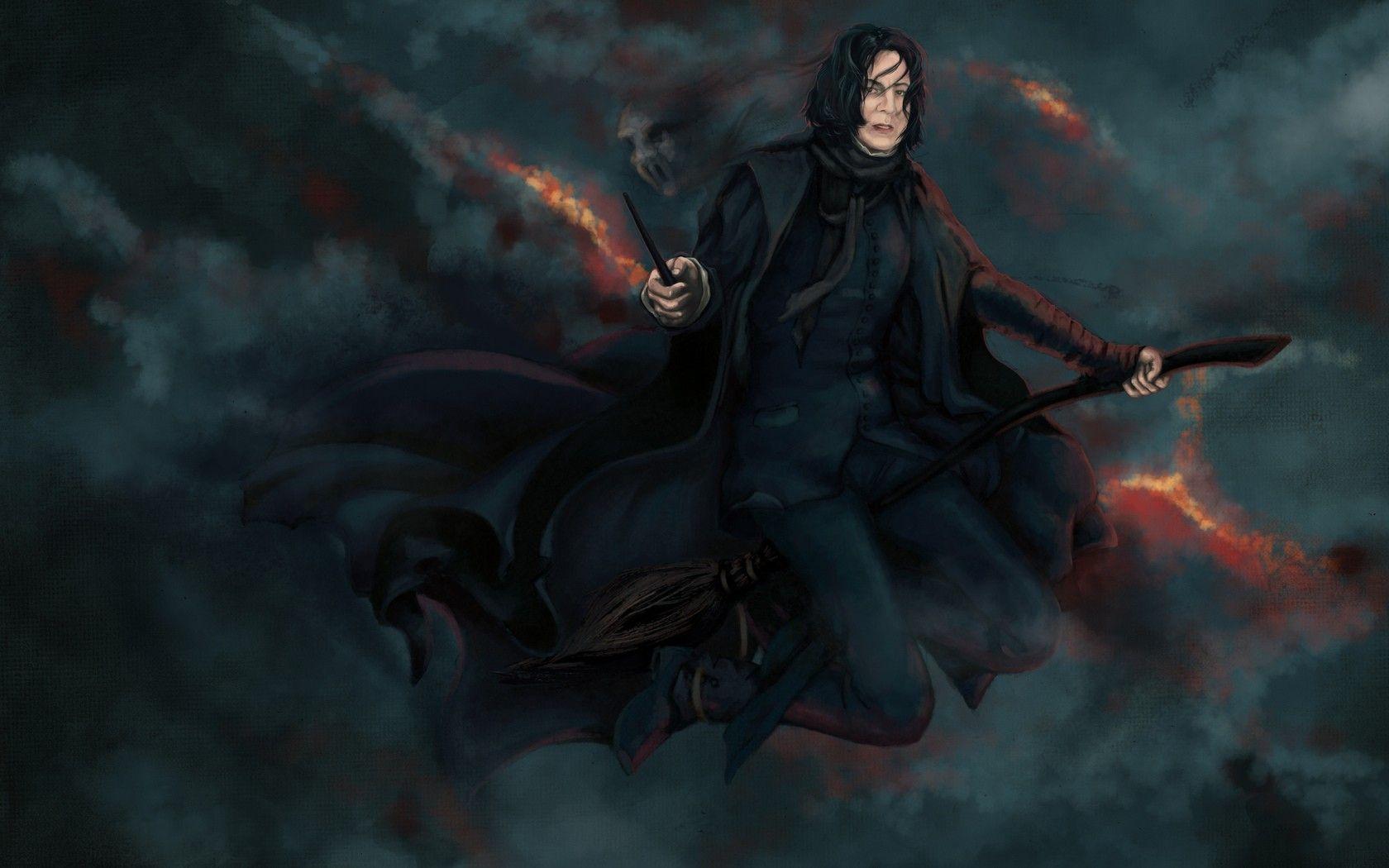 1680x1050 design, Harry Potter, artwork, Alan Rickman