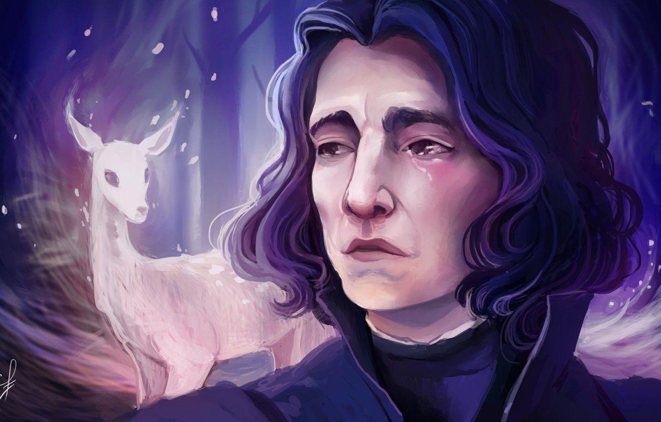 1332x850 Wallpaper Art, Harry Potter, Severus Snape, By Ludmila Cera