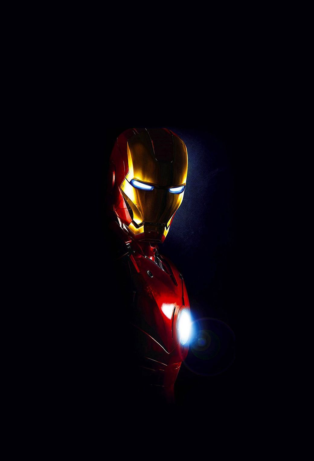 1040x1526 Iron Man in Dark Wallpaper for iPhone