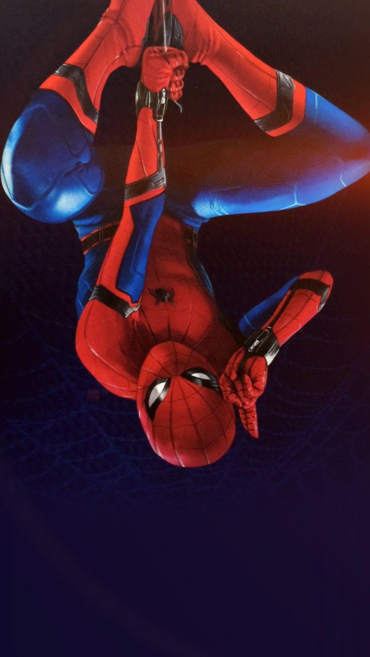 1242x2208 Minimal Spiderman Wallpaper