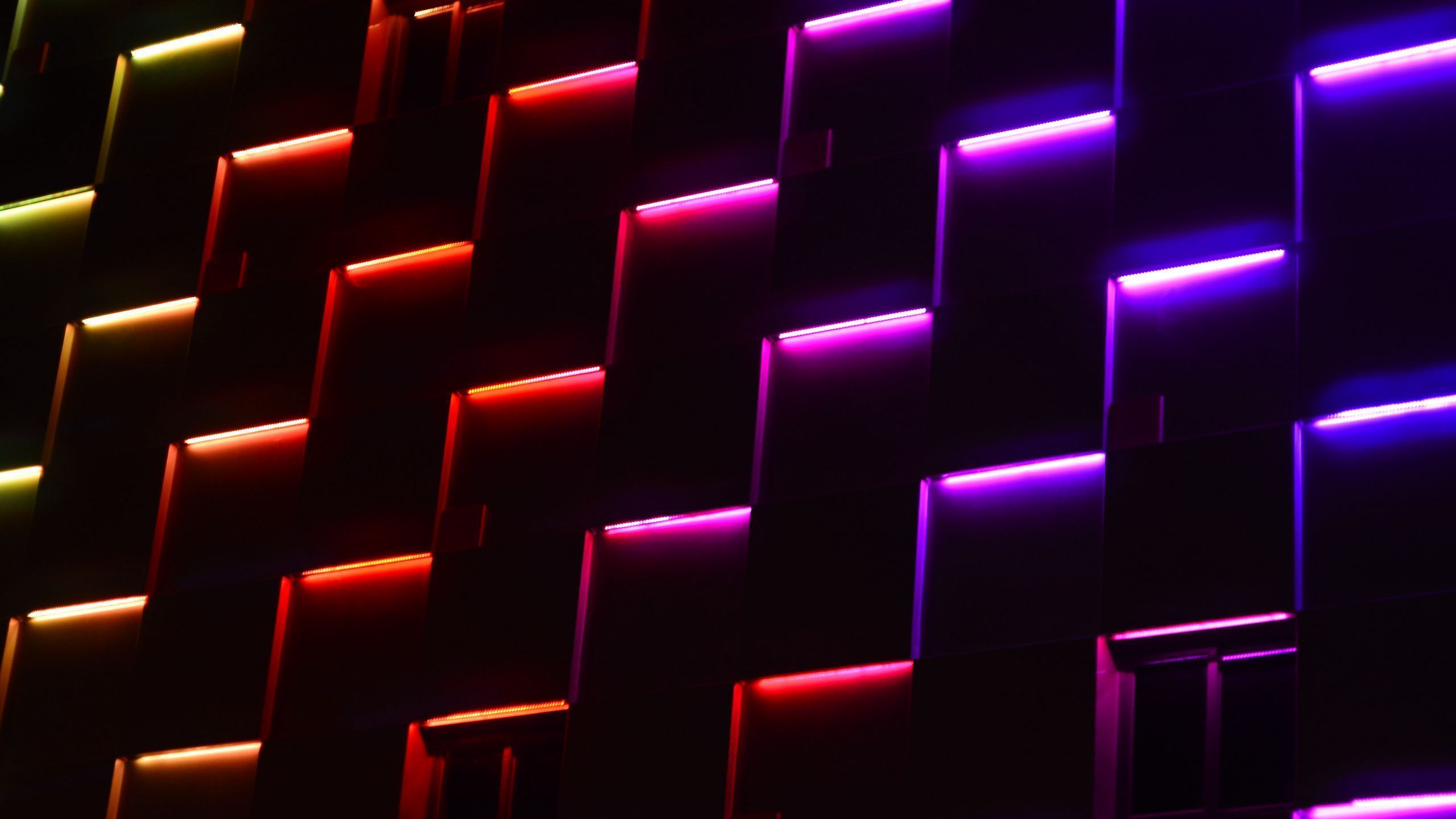 2560x1440 wallpaper 2560x1440 neon, lights, dark