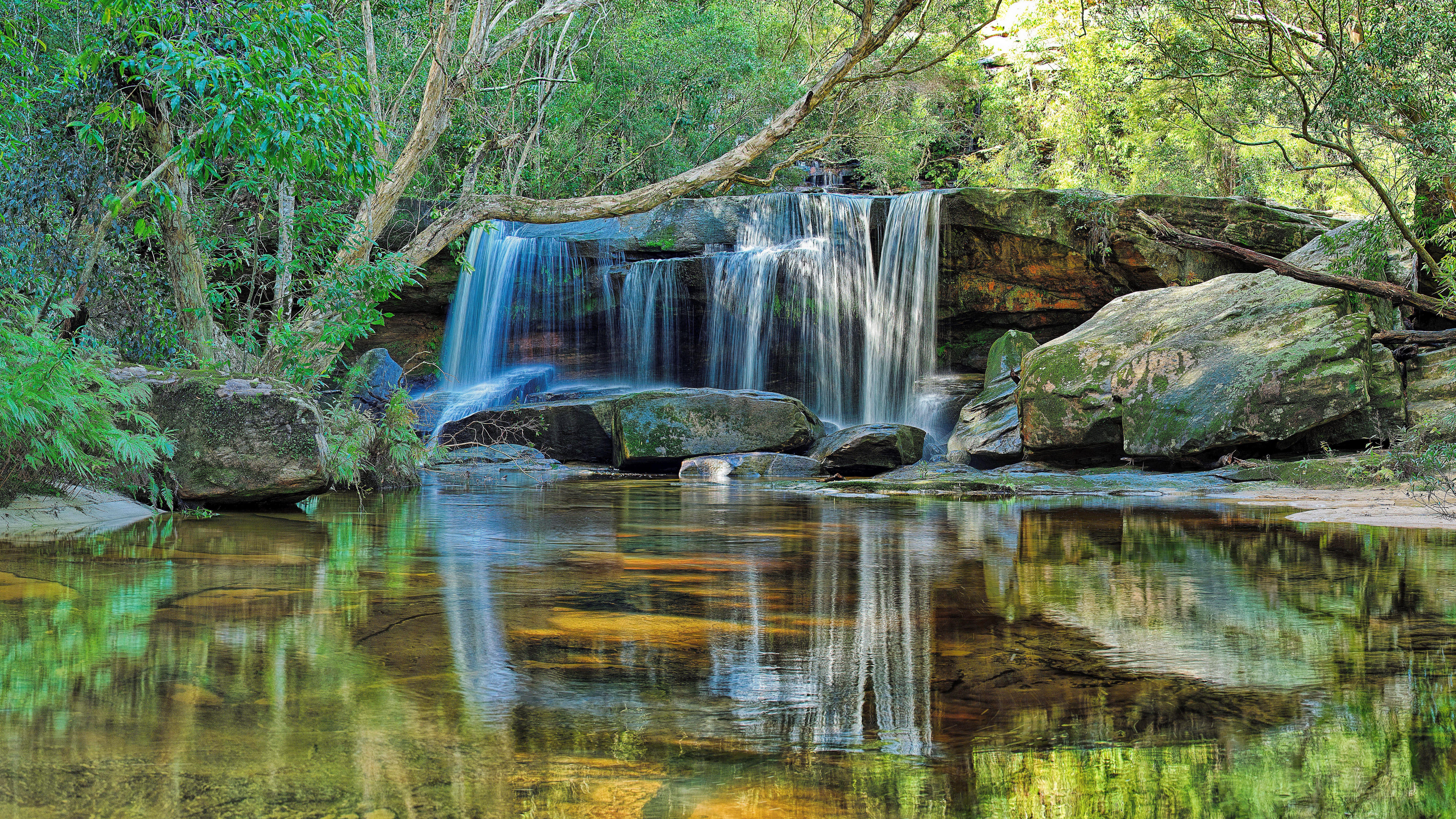 7680x4320 8k ultra HD nature waterfall wallpaper