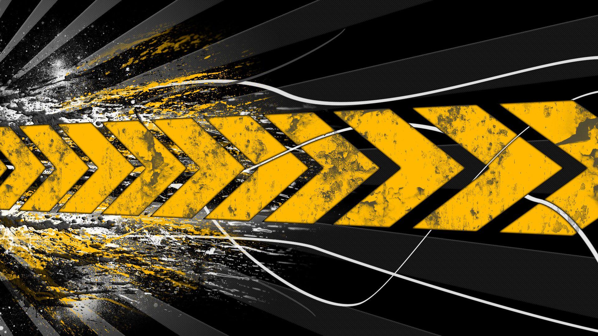 1920x1080 Black and Yellow Wallpaper