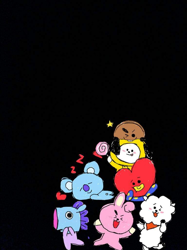 768x1024 BT21 Wallpaper