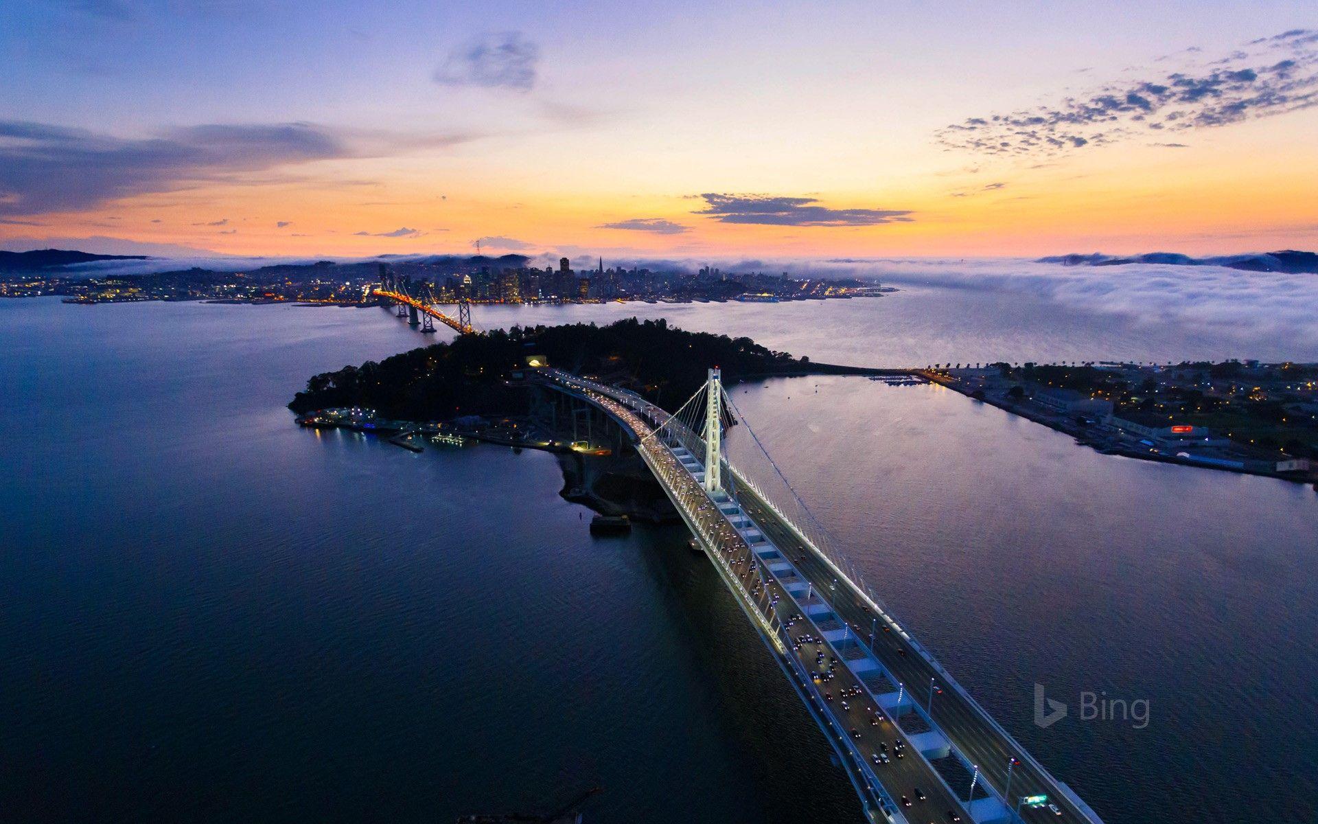 1920x1200 San Francisco Oakland Bay Bridge With San Francisco In