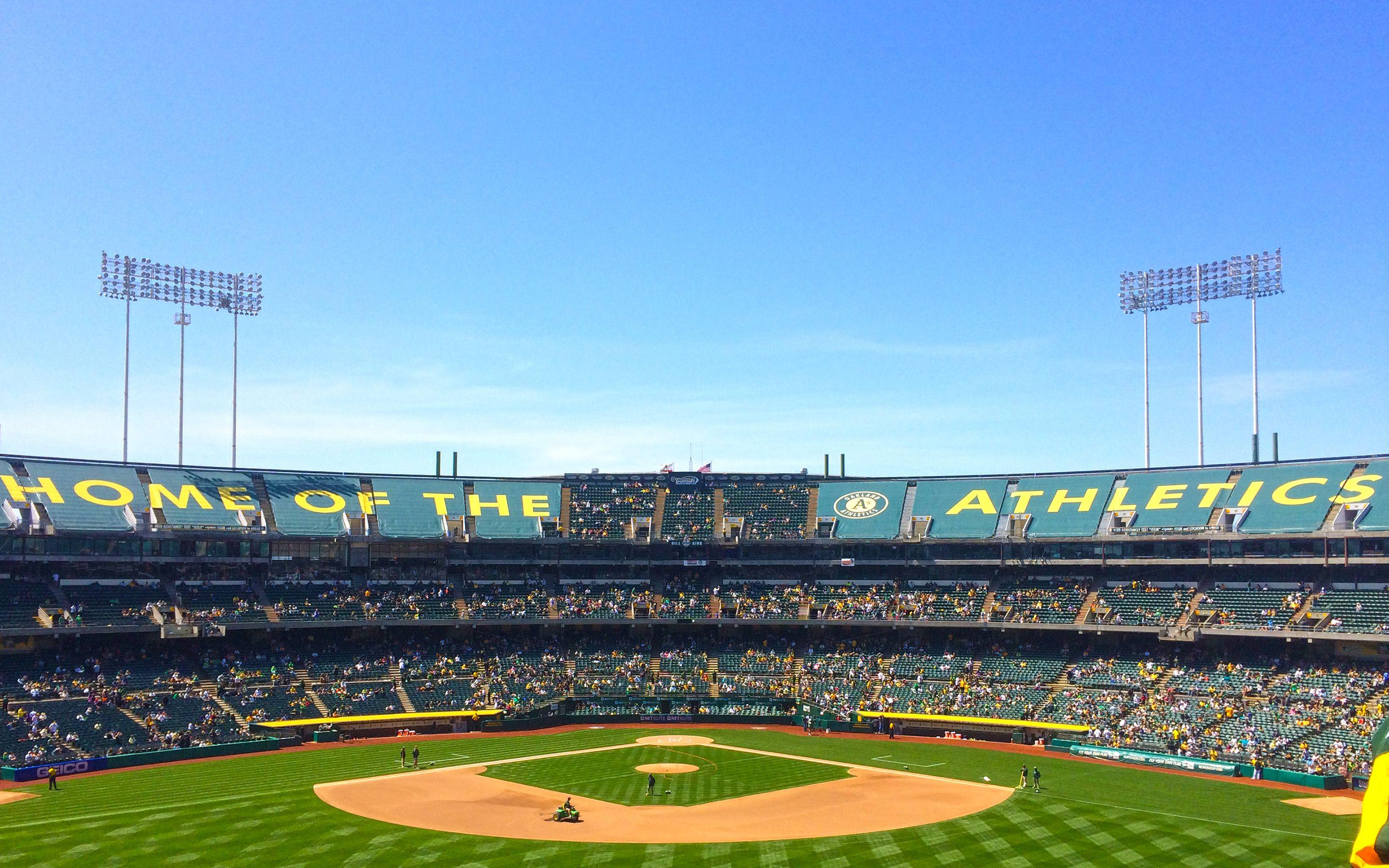 2880x1800 Oakland Athletics ballpark O.co Coliseum Oakland, California