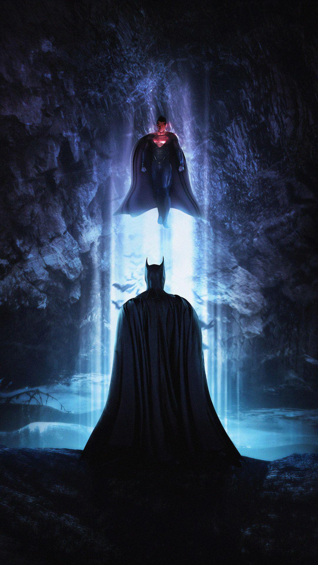 1082x1922 Batman And Superman 4K Art Wallpaper ID on Superheroes