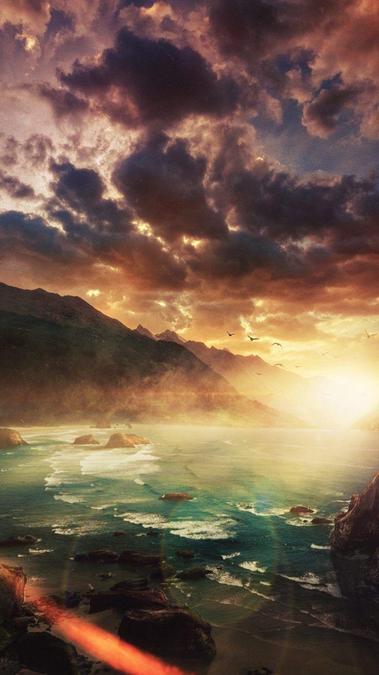 748x1330 landscape, Phone wallpaper Wallpaper HD / Desktop