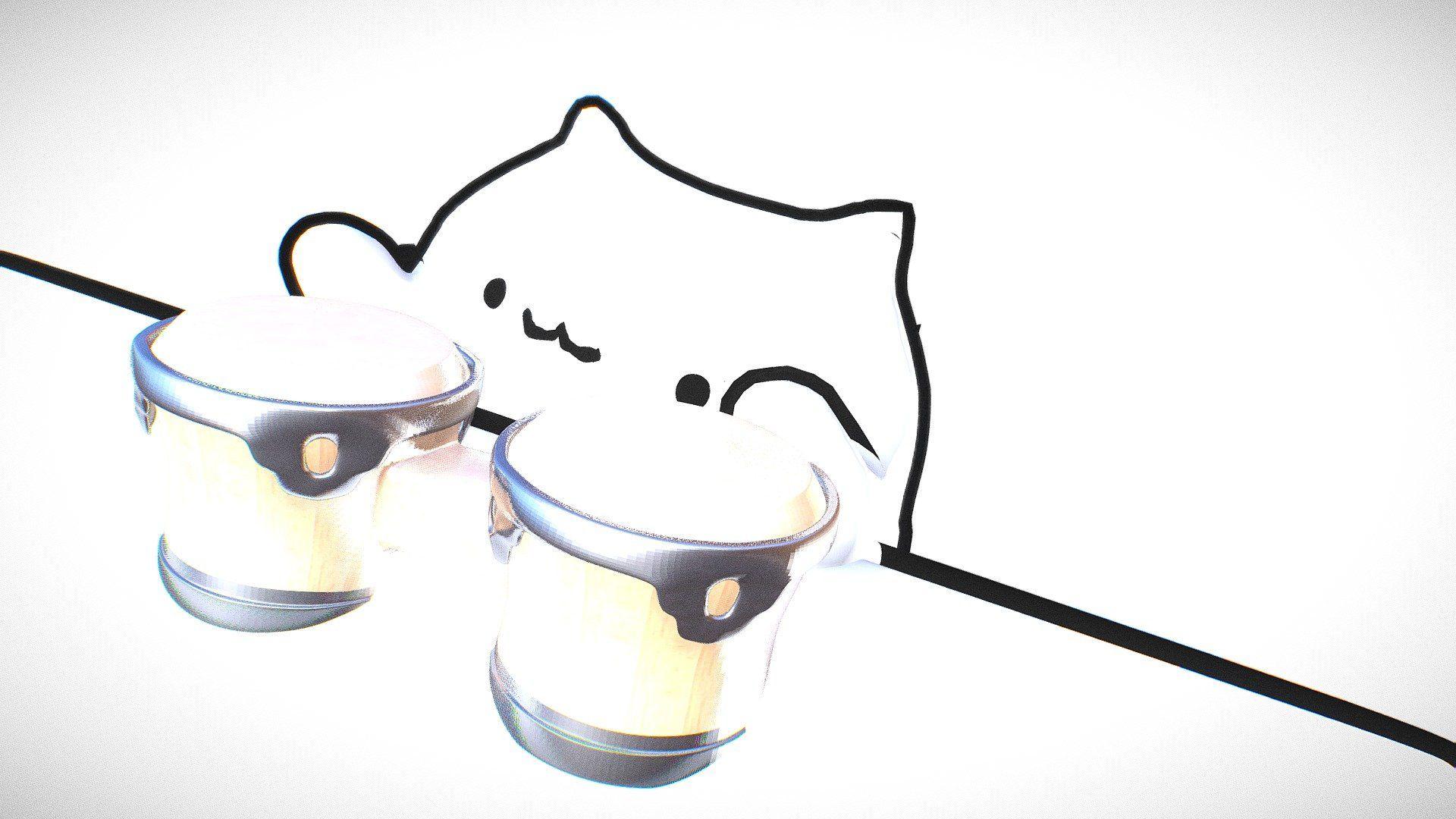 Bongo Cat Wallpapers - Top Free Bongo Cat Backgrounds - WallpaperAccess