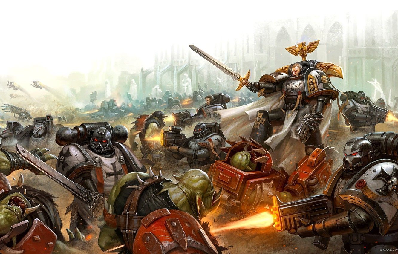 1332x850 Black Templars Wallpaper