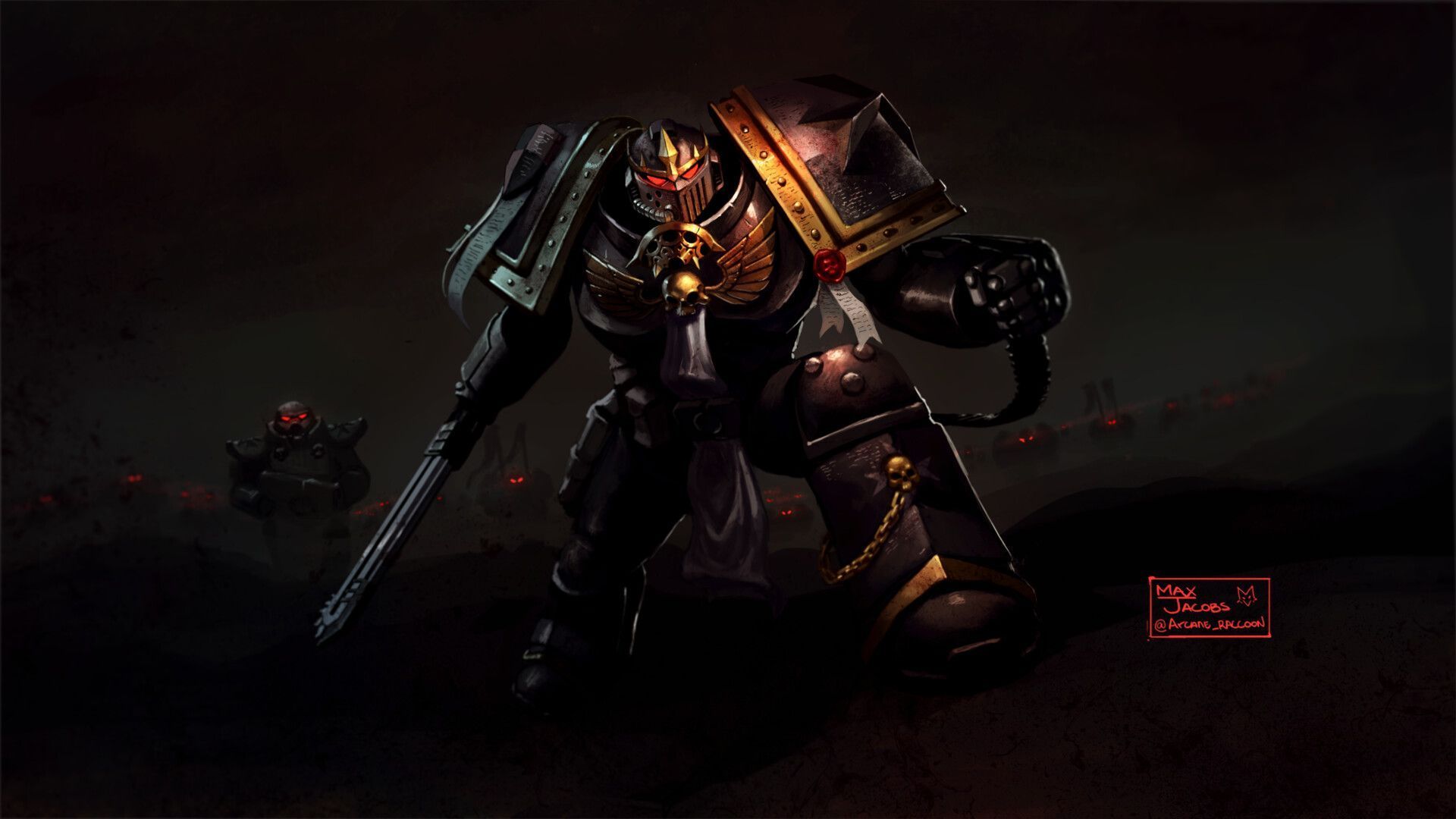 1920x1080 Black Templar Army. Warhammer 40 000