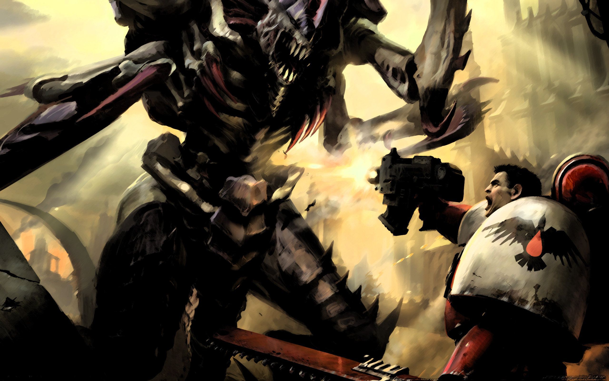 2560x1600 Warhammer 40k Black Templar Wallpaper