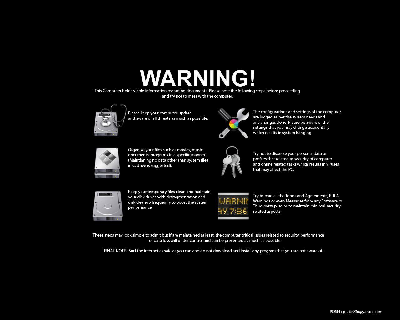 Warning Wallpapers - Top Free Warning Backgrounds - WallpaperAccess