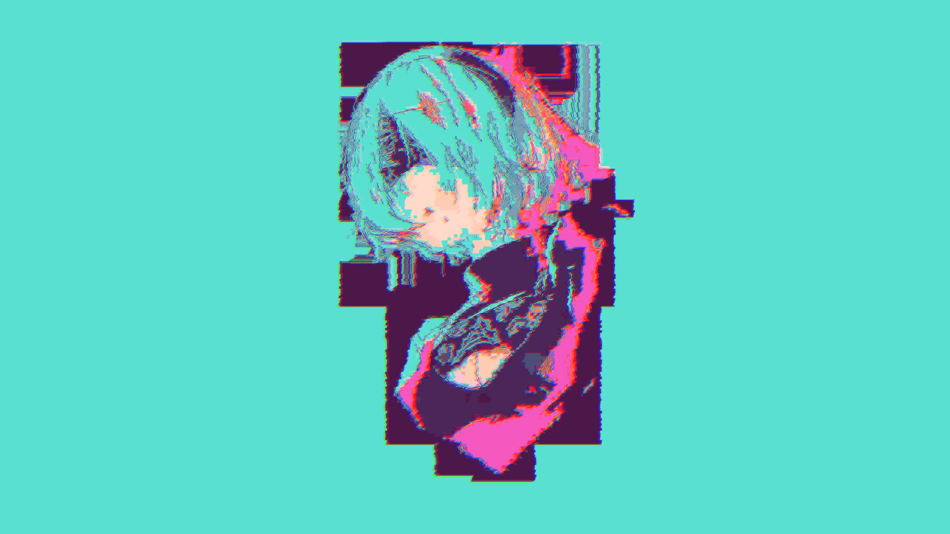 1920x1080 Automata, #simple Background, b, #vaporwave, Wallpaper