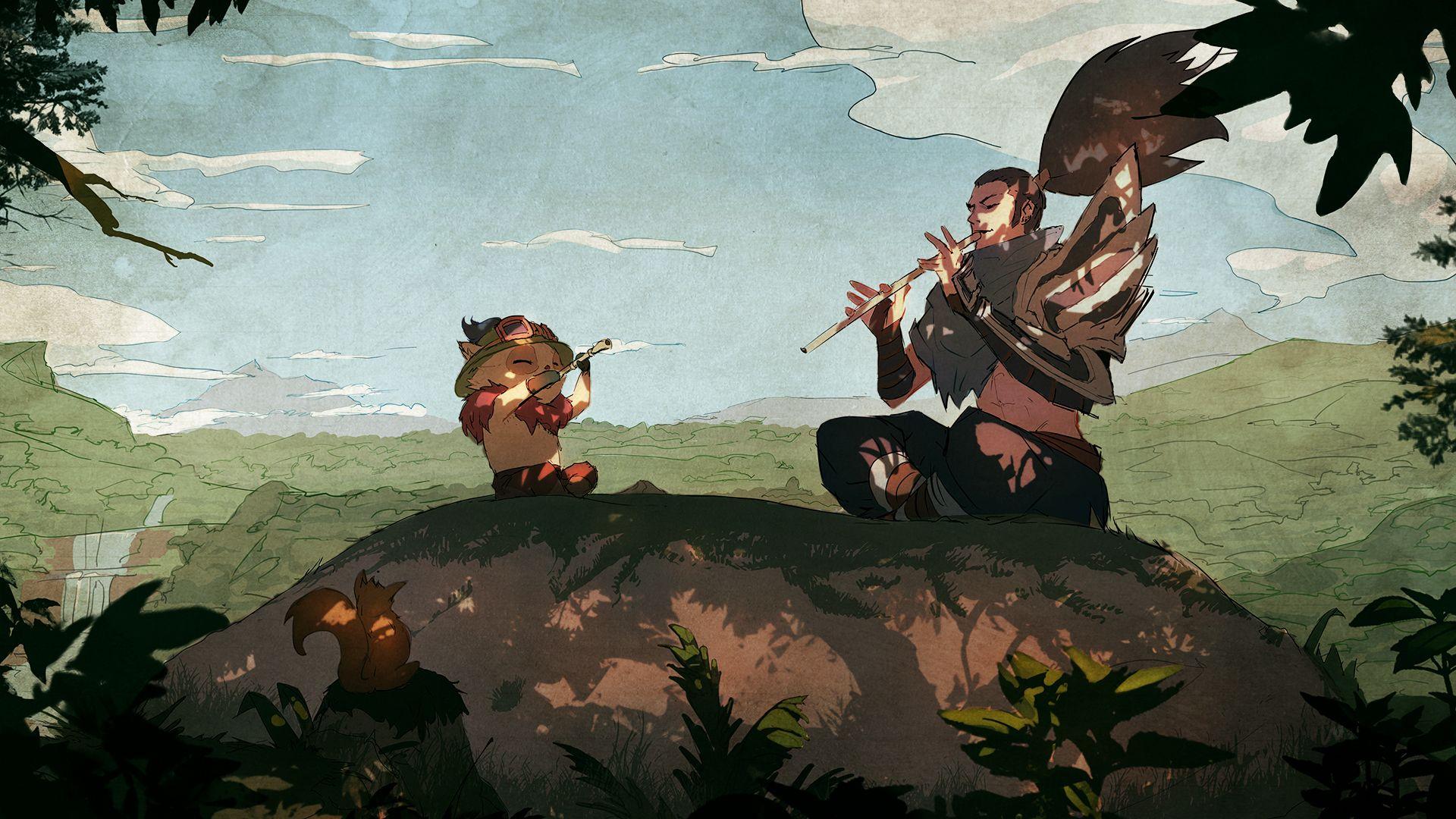 1920x1080 Cutest Yasuo wallpaper ever