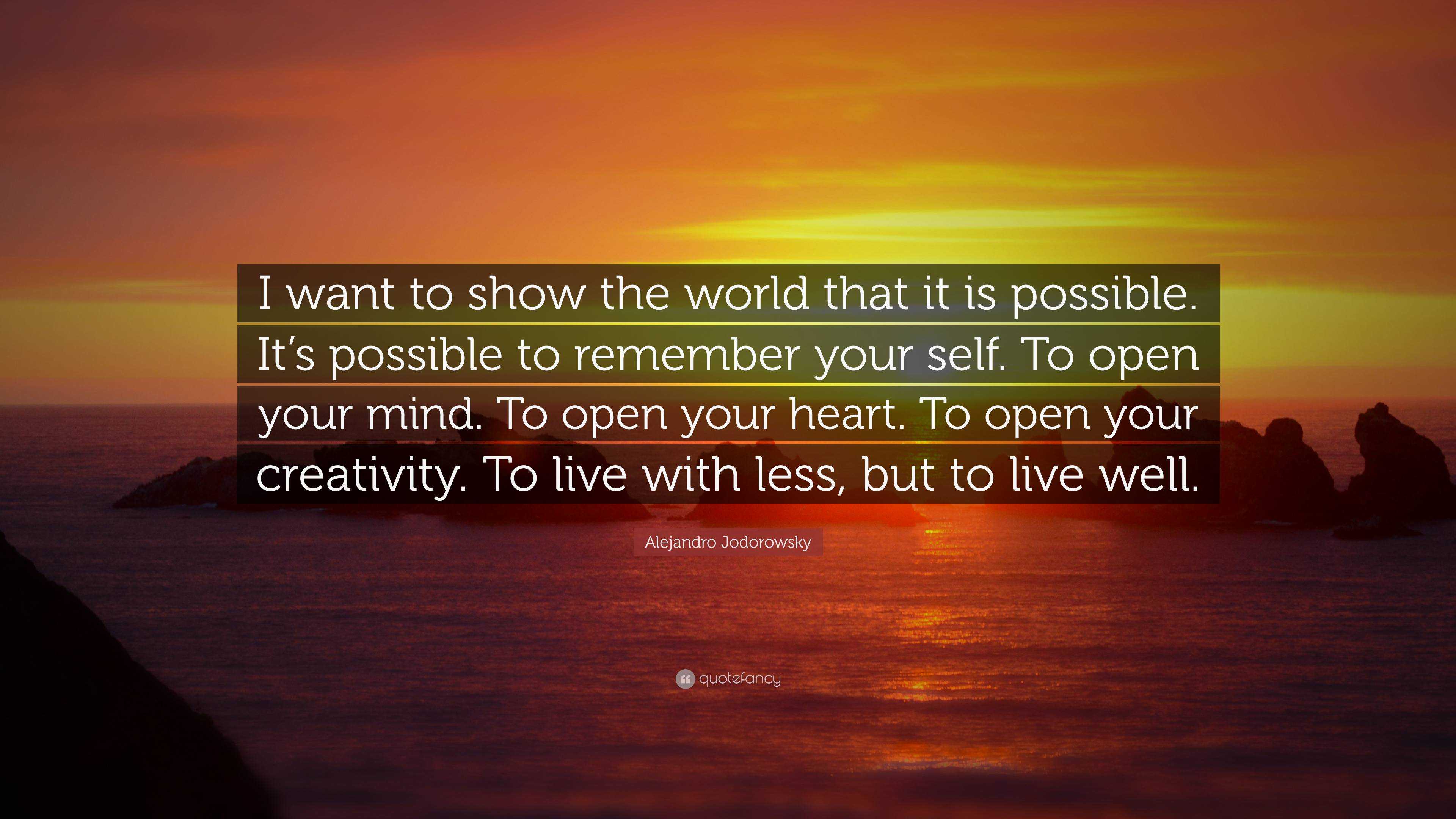 3840x2160 Alejandro Jodorowsky Quote: “I want to