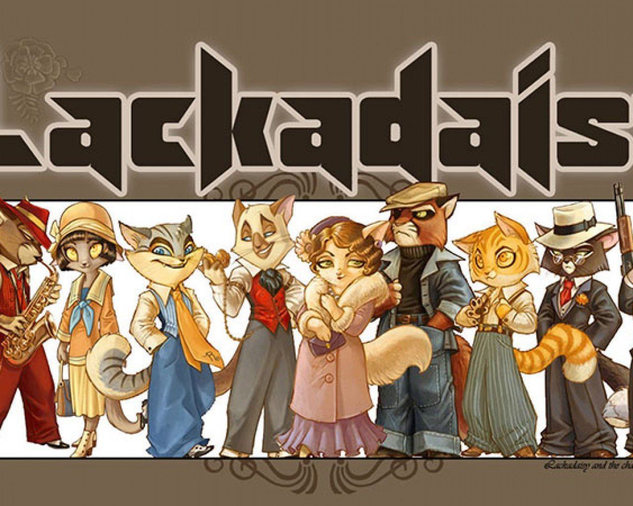 1280x1024 Lackadaisy Cats