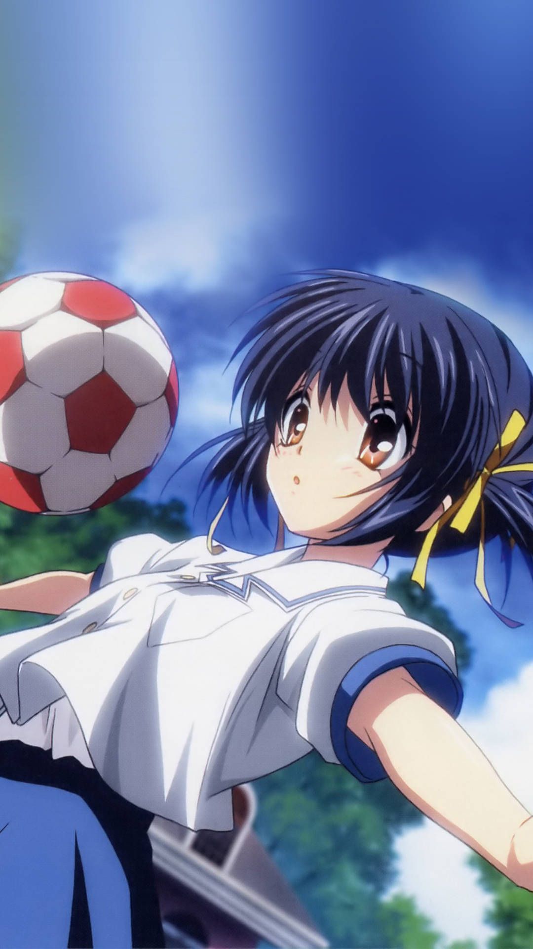 1080x1920 Download free Anime Art Girl Playing
