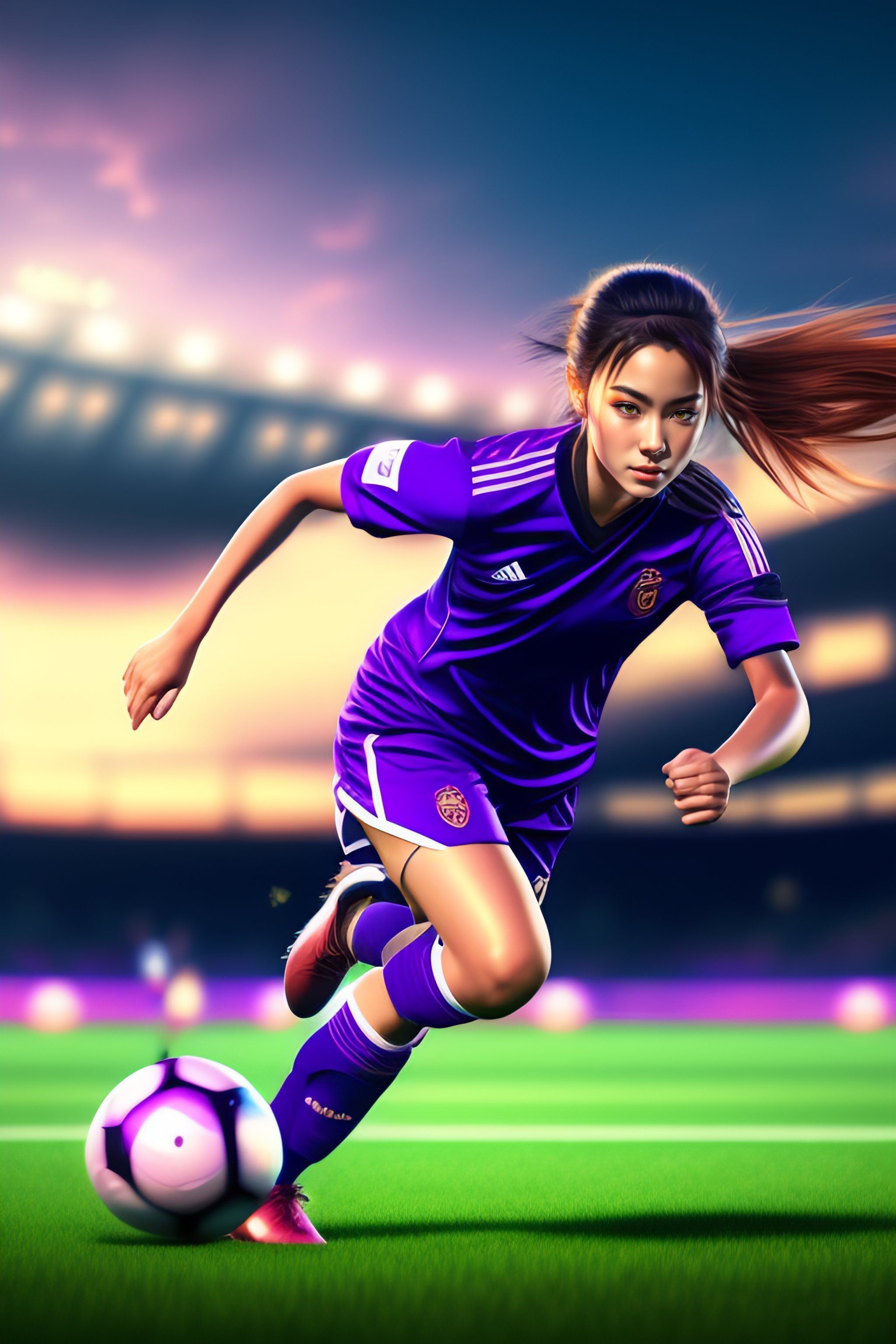 2048x3072 Lexica girl with purple eyes