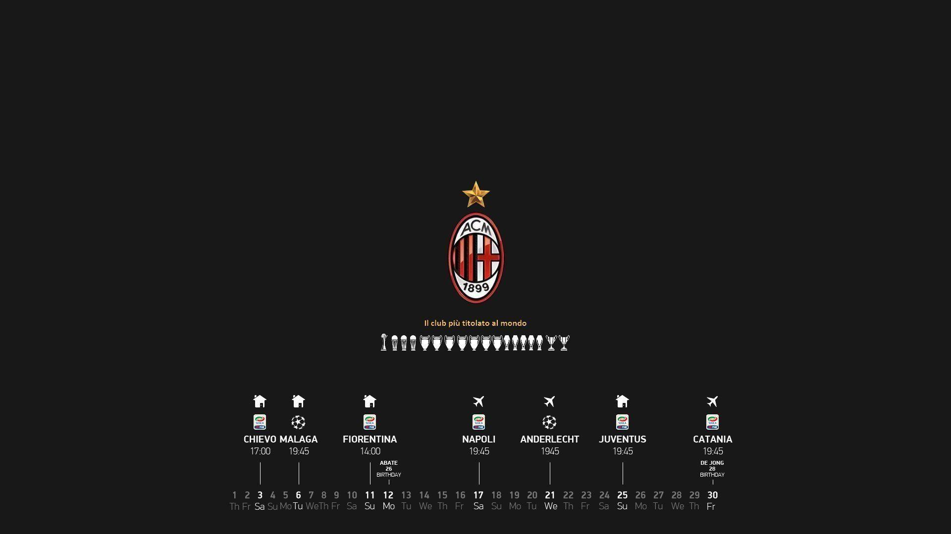 1920x1080 Wallpaper AC Milan 3D HD