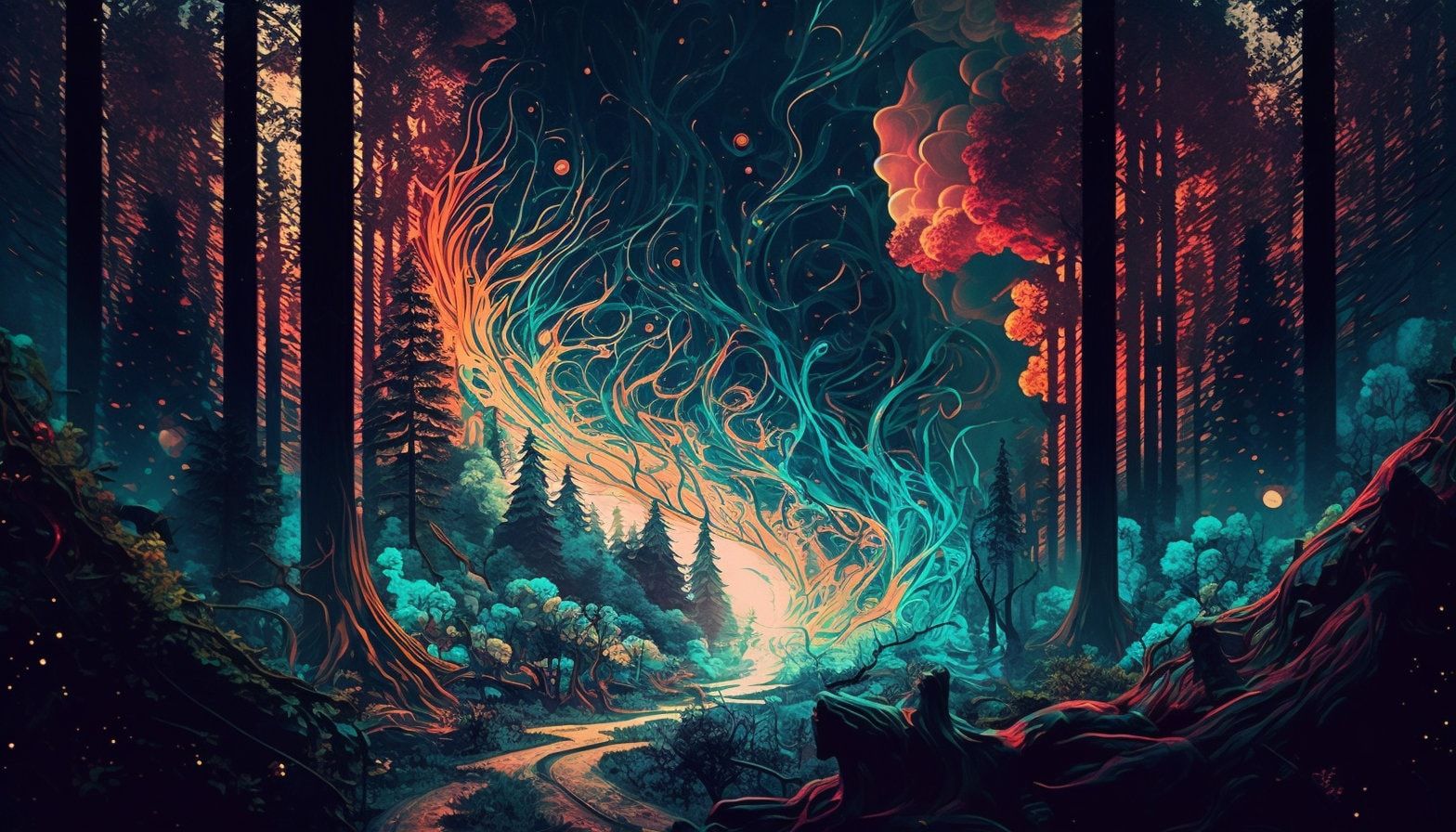 Trippy Forest Wallpapers - Top Free Trippy Forest Backgrounds ...