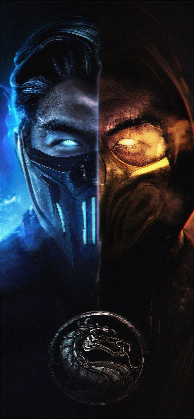 640x1385 mortal kombat subzero and scorpion iPhone X Wallpaper Free Download