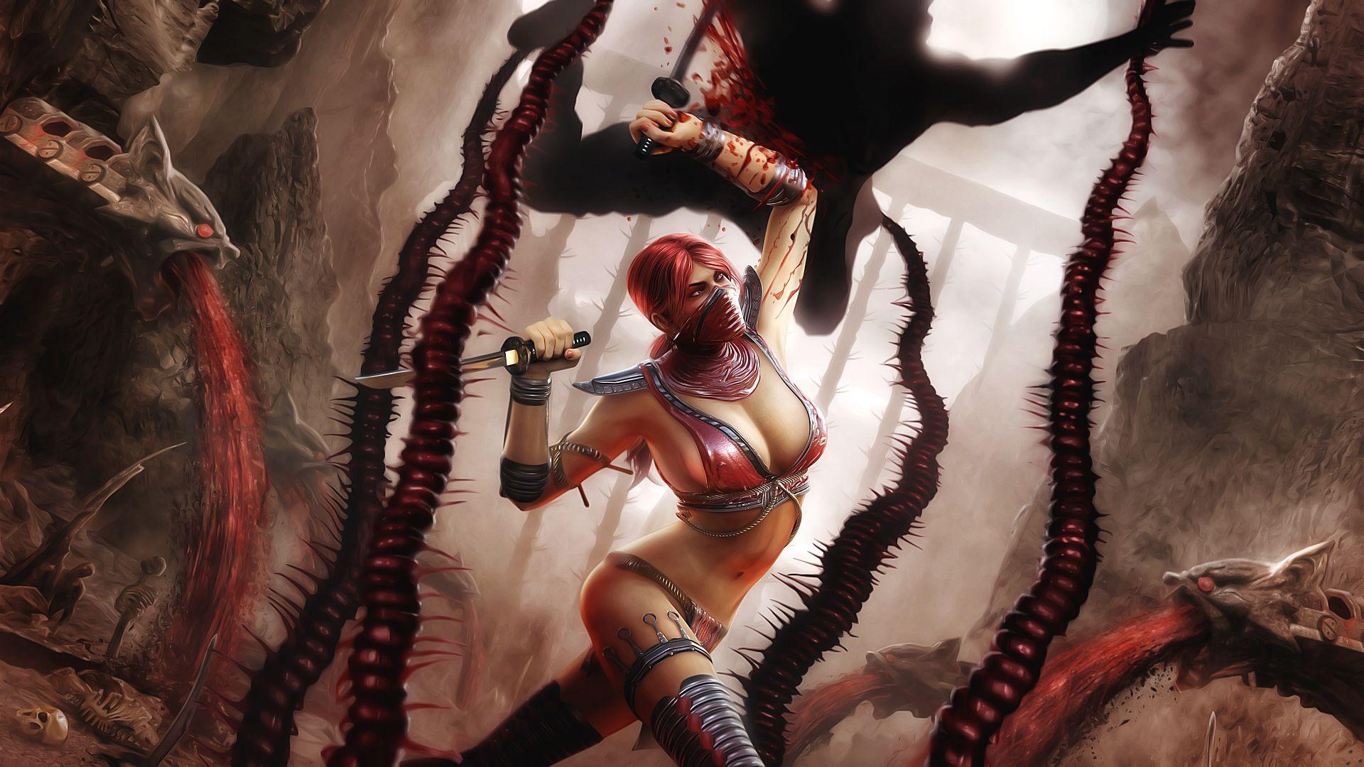 1920x1080 Skarlet Mortal Kombat 9 Wallpaper -