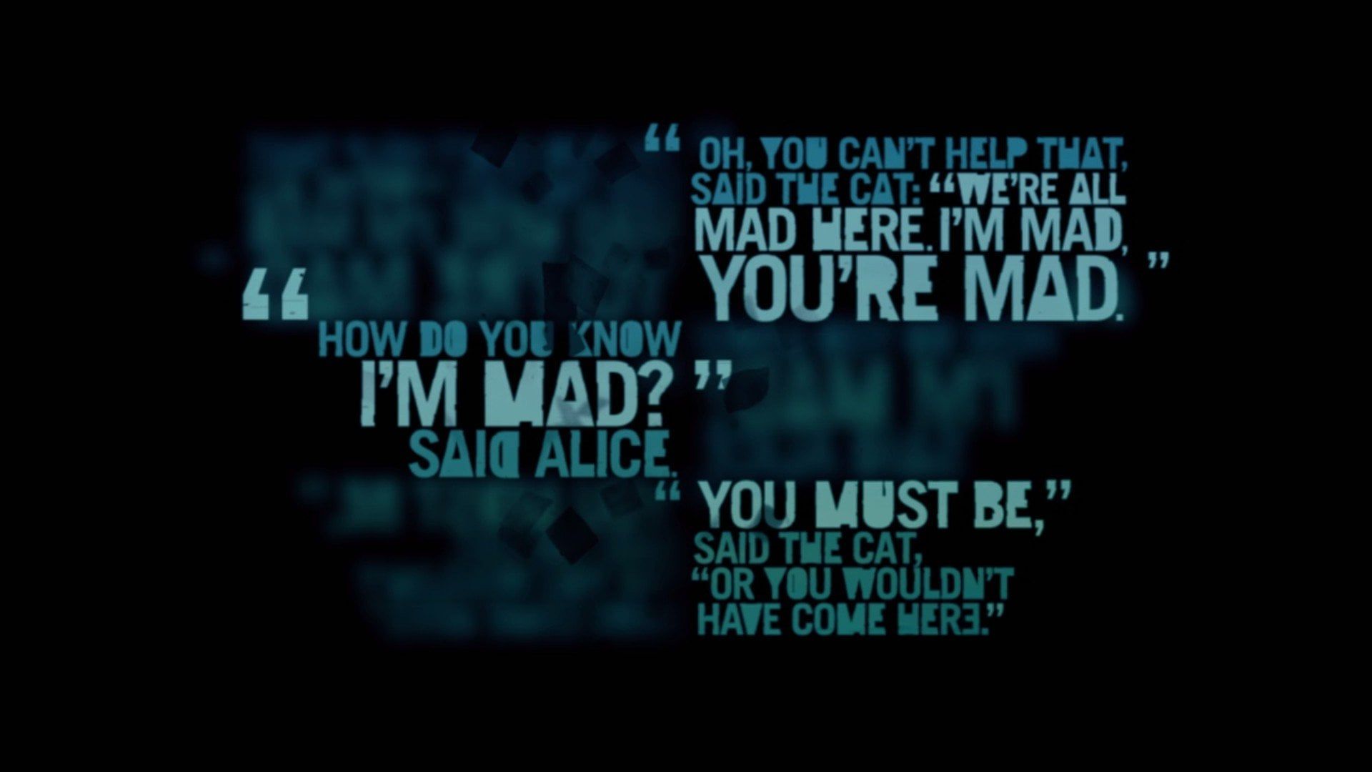 1920x1080 Alice in Wonderland quotes