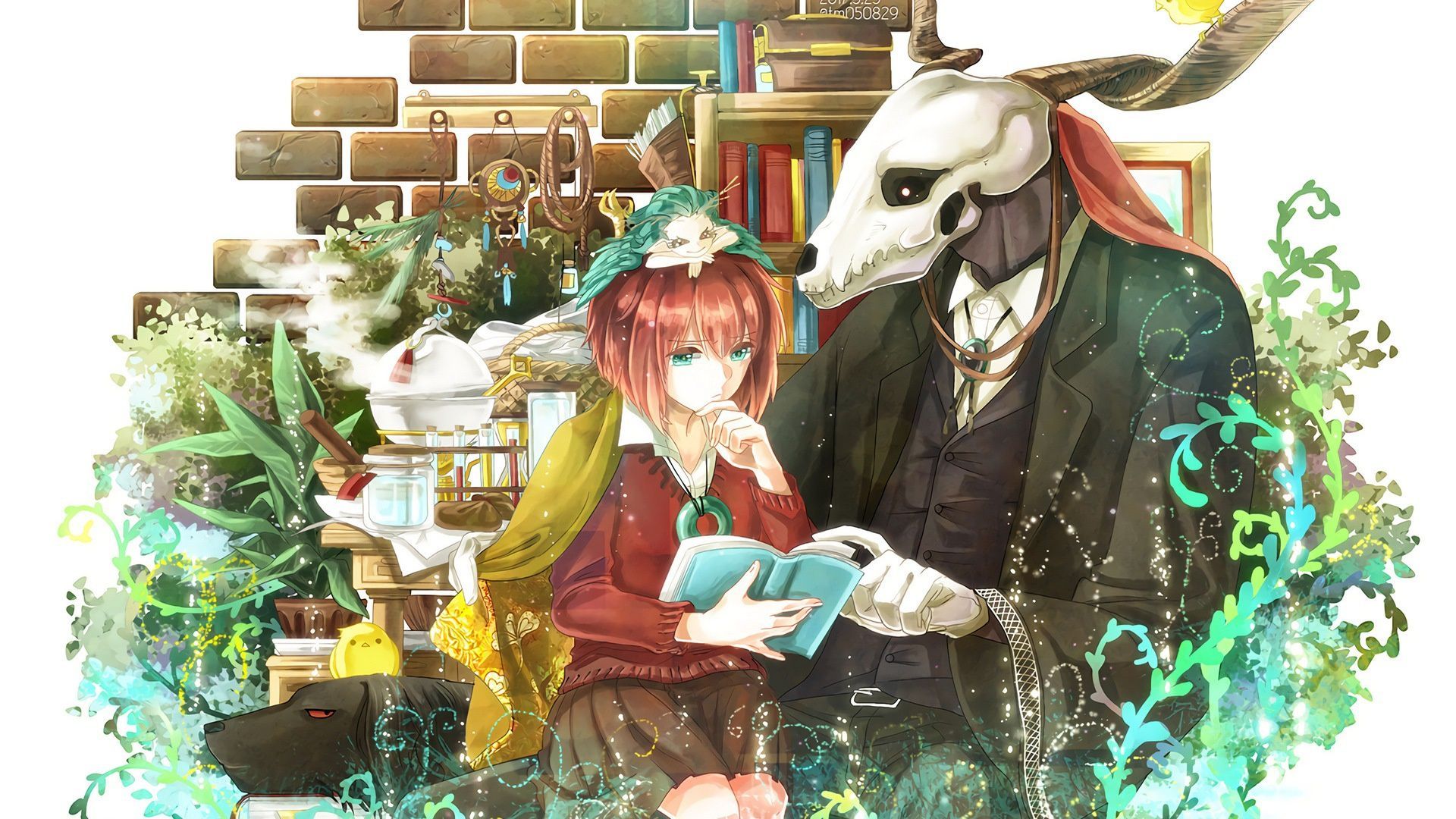 1920x1080 Wallpaper anime, manga, shonen, Maho Group no Yome, Elias Ainsworth, The Ancient Magus Bride, Chise Hatori for mobile and desktop, section сёнэн, resolution 1920x1080
