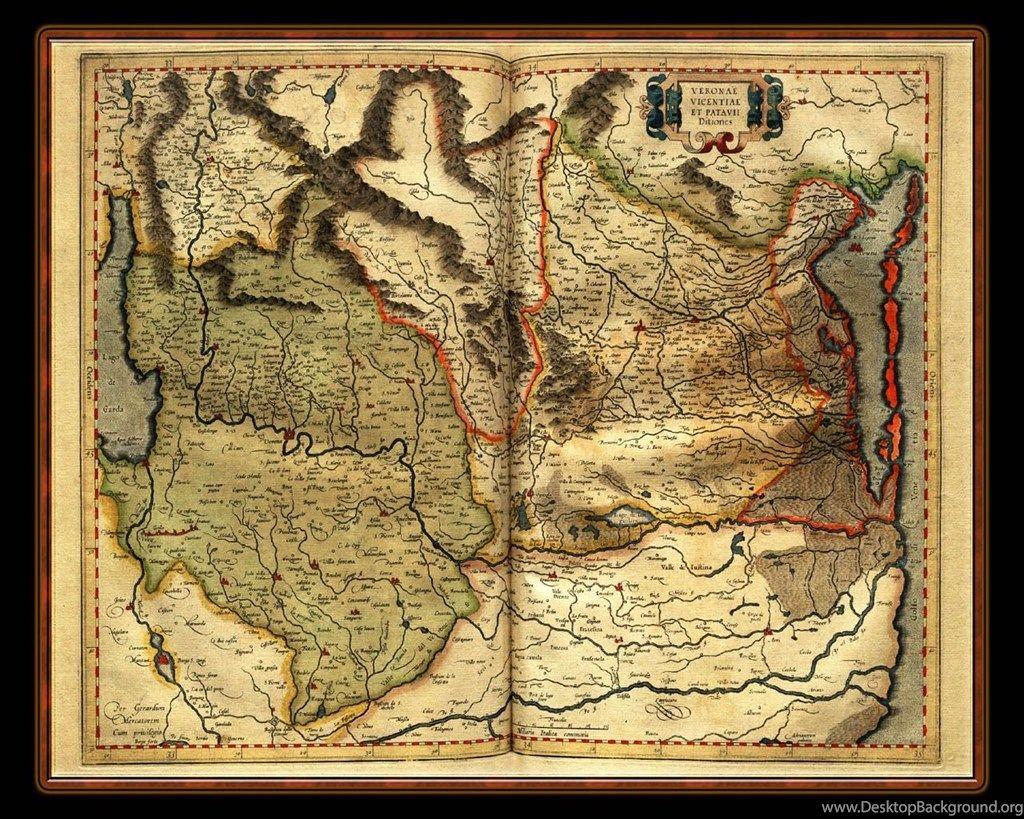1024x819 Map Wallpaper Illuminated Manuscript Atlas Of Maps