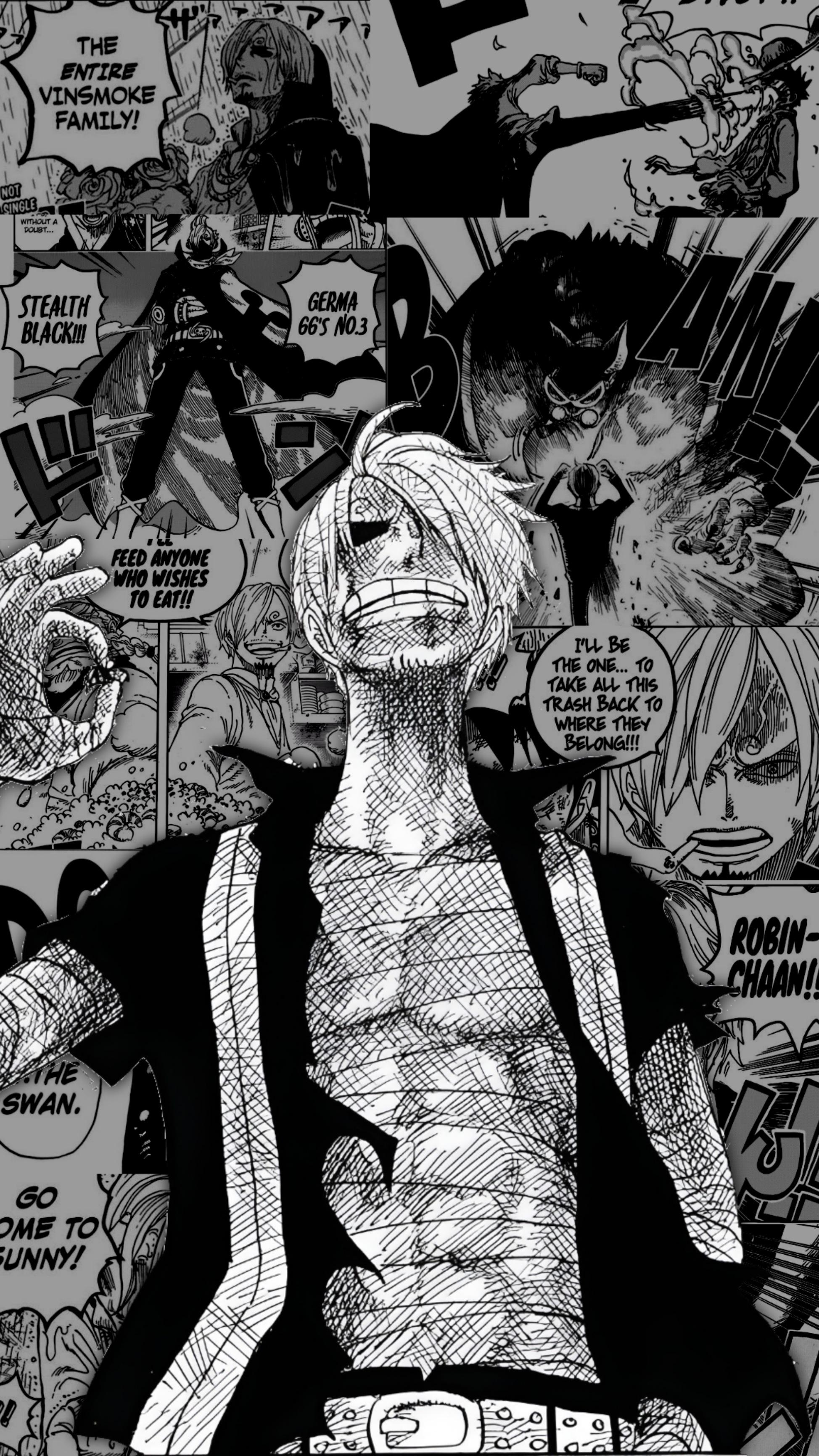 1948x3464 Sanji manga wallpaper (OC)