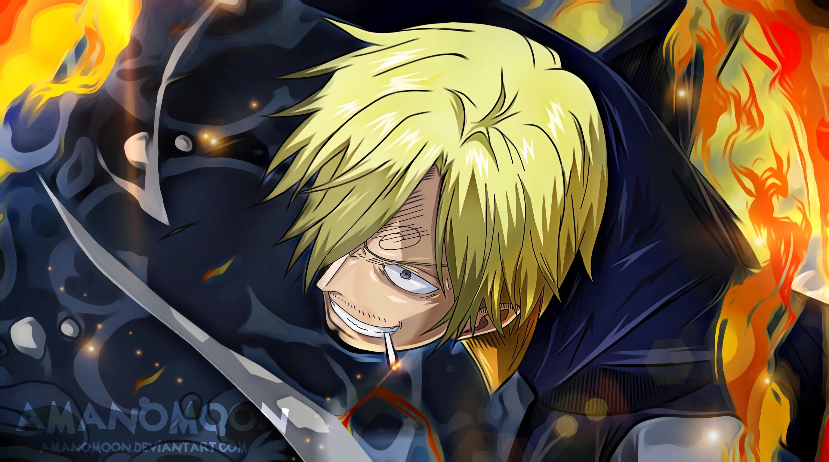 2756x1536 HD desktop wallpaper: Anime, Blonde