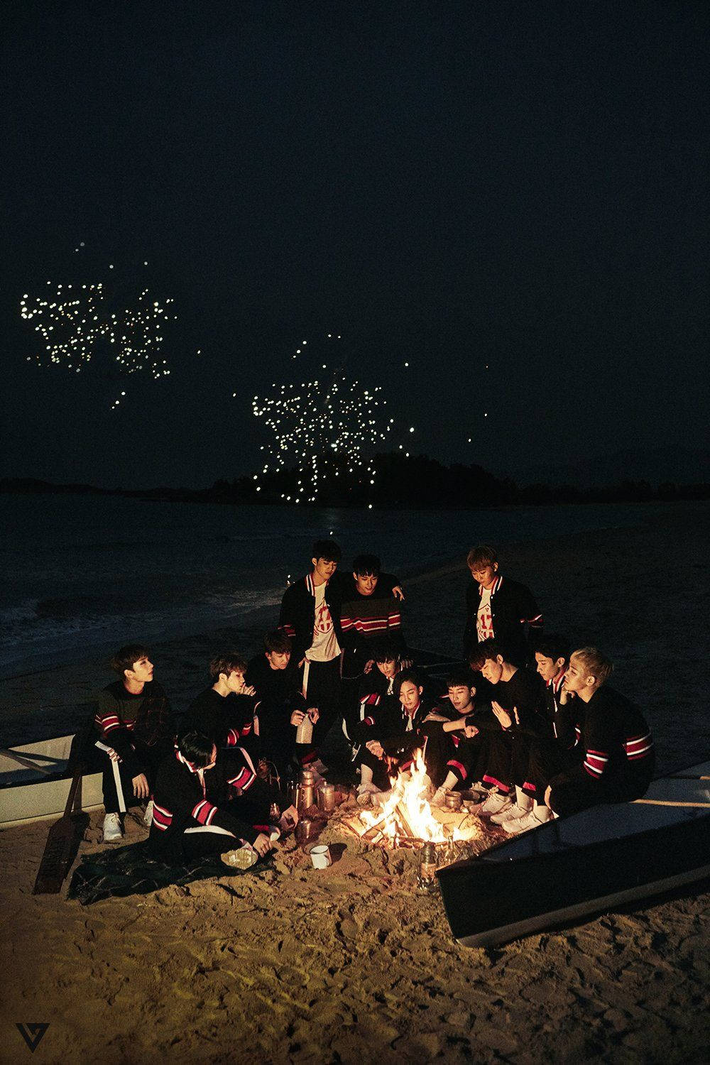 1000x1500 Going Seventeen Campfire Wallpaper