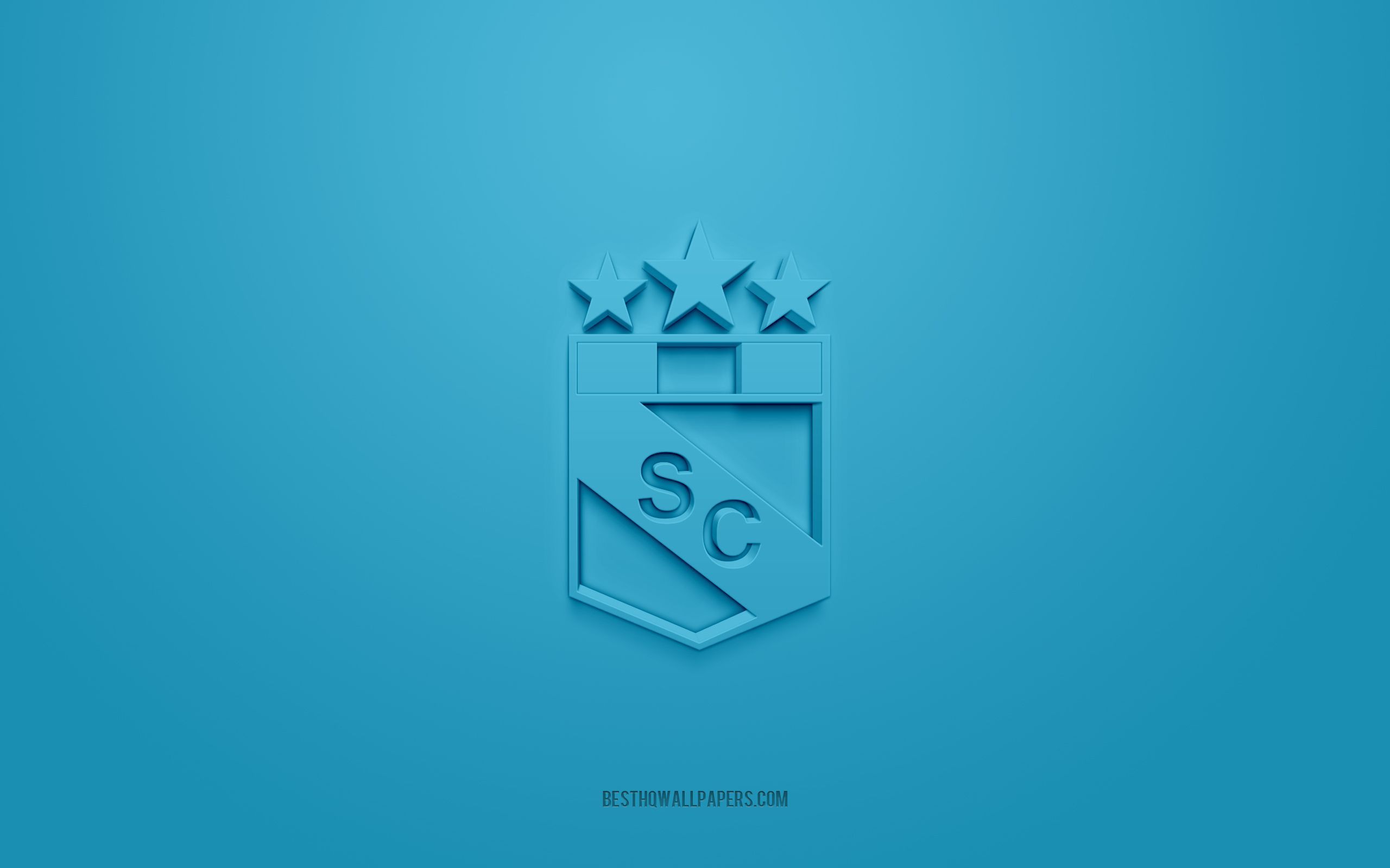 2560x1600 football, Sporting Cristal 3D logo