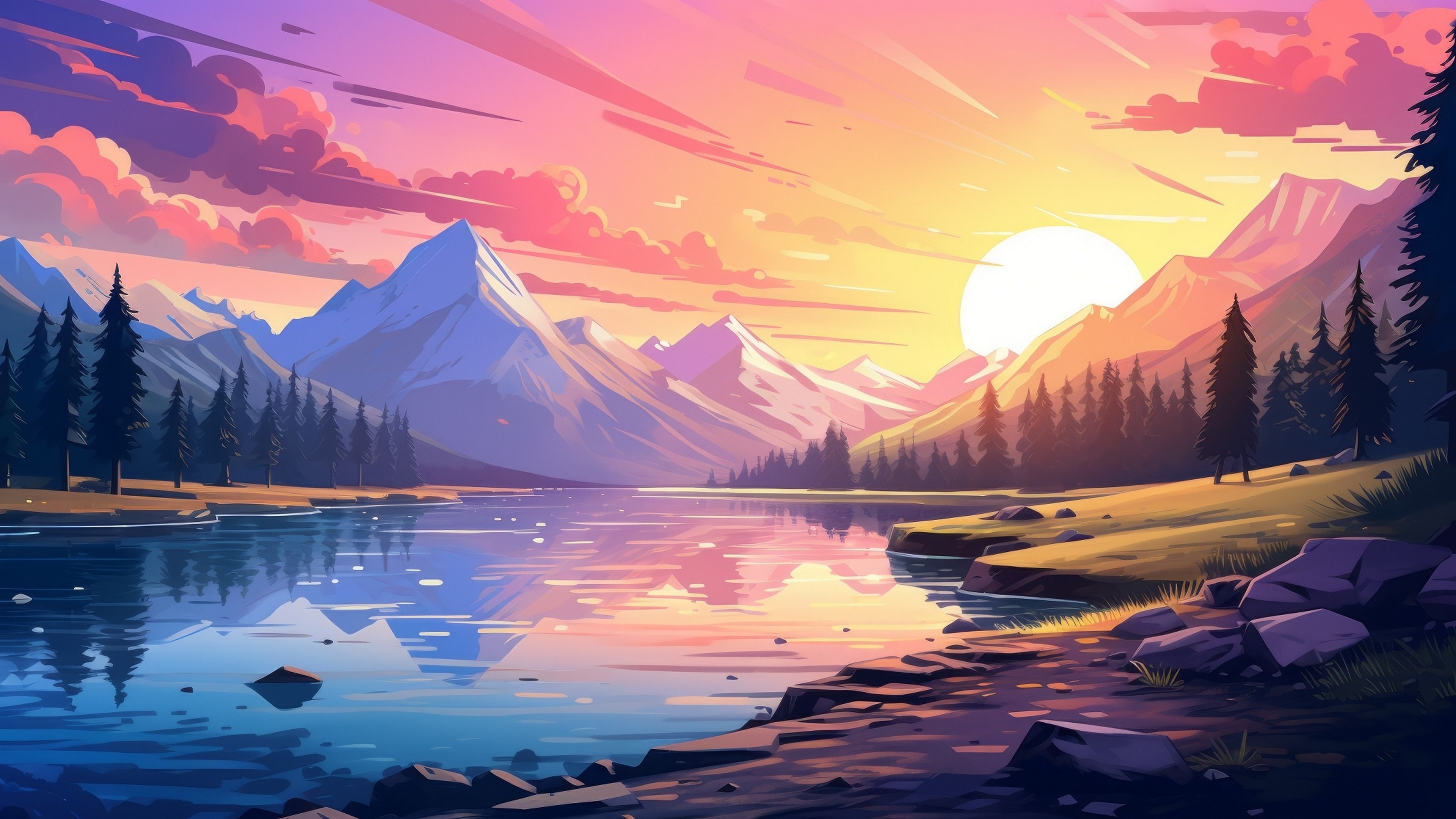 Sunrise Art Wallpapers - Top Free Sunrise Art Backgrounds - WallpaperAccess