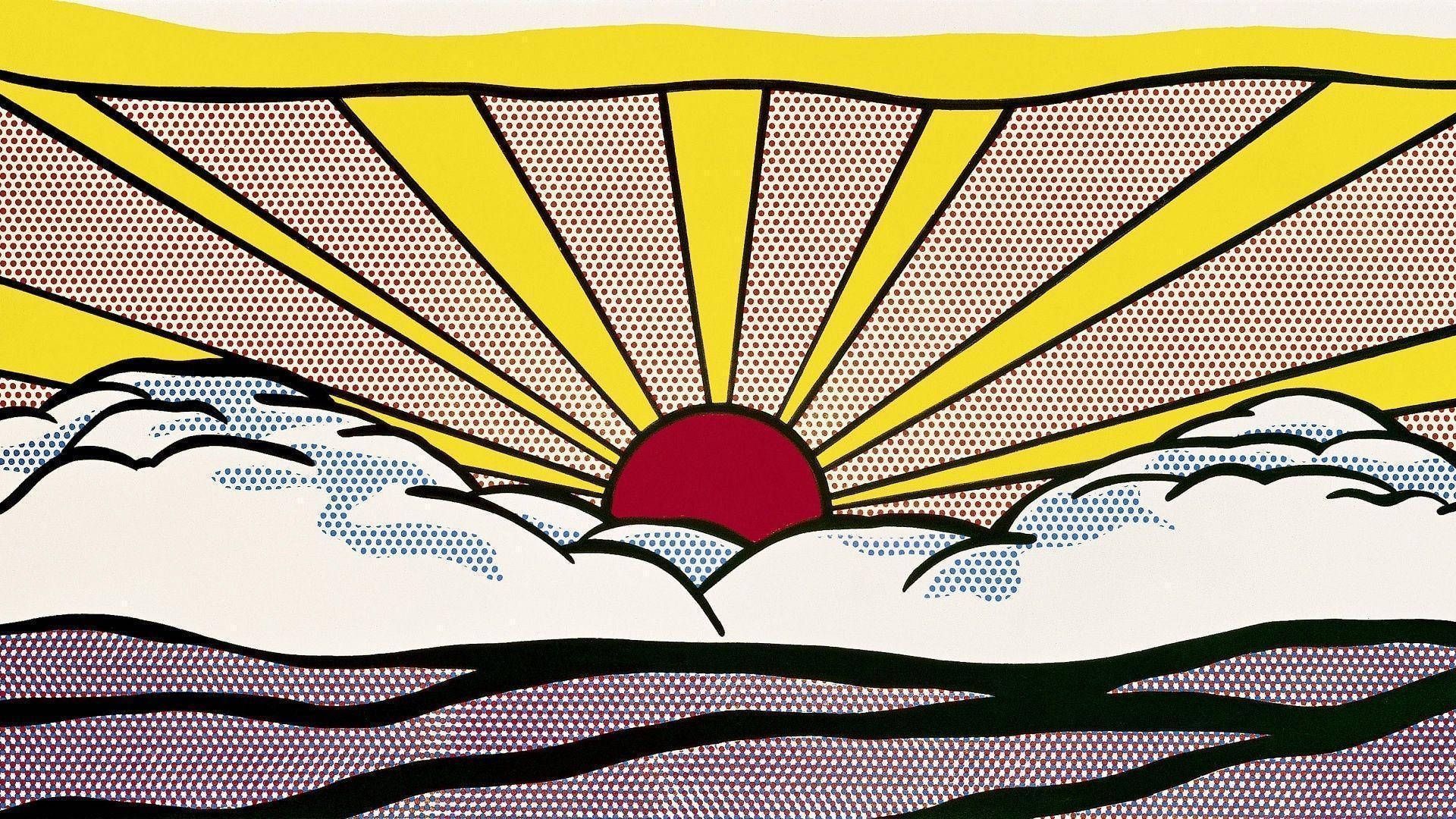 1920x1080 Download free Sunrise Pop Art Wallpaper