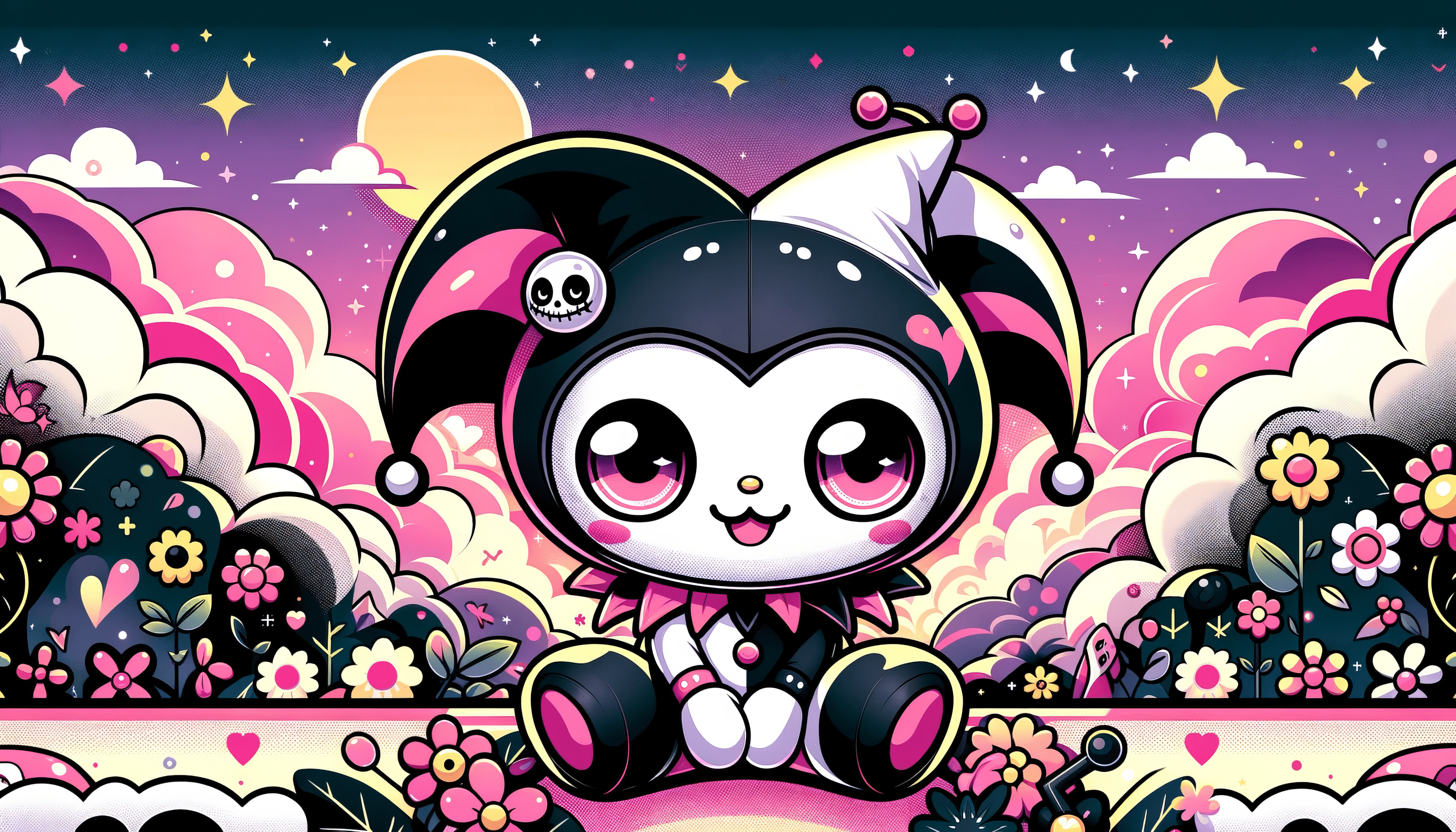 3584x2048 Kuromi (Onegai My Melody) Wallpaper