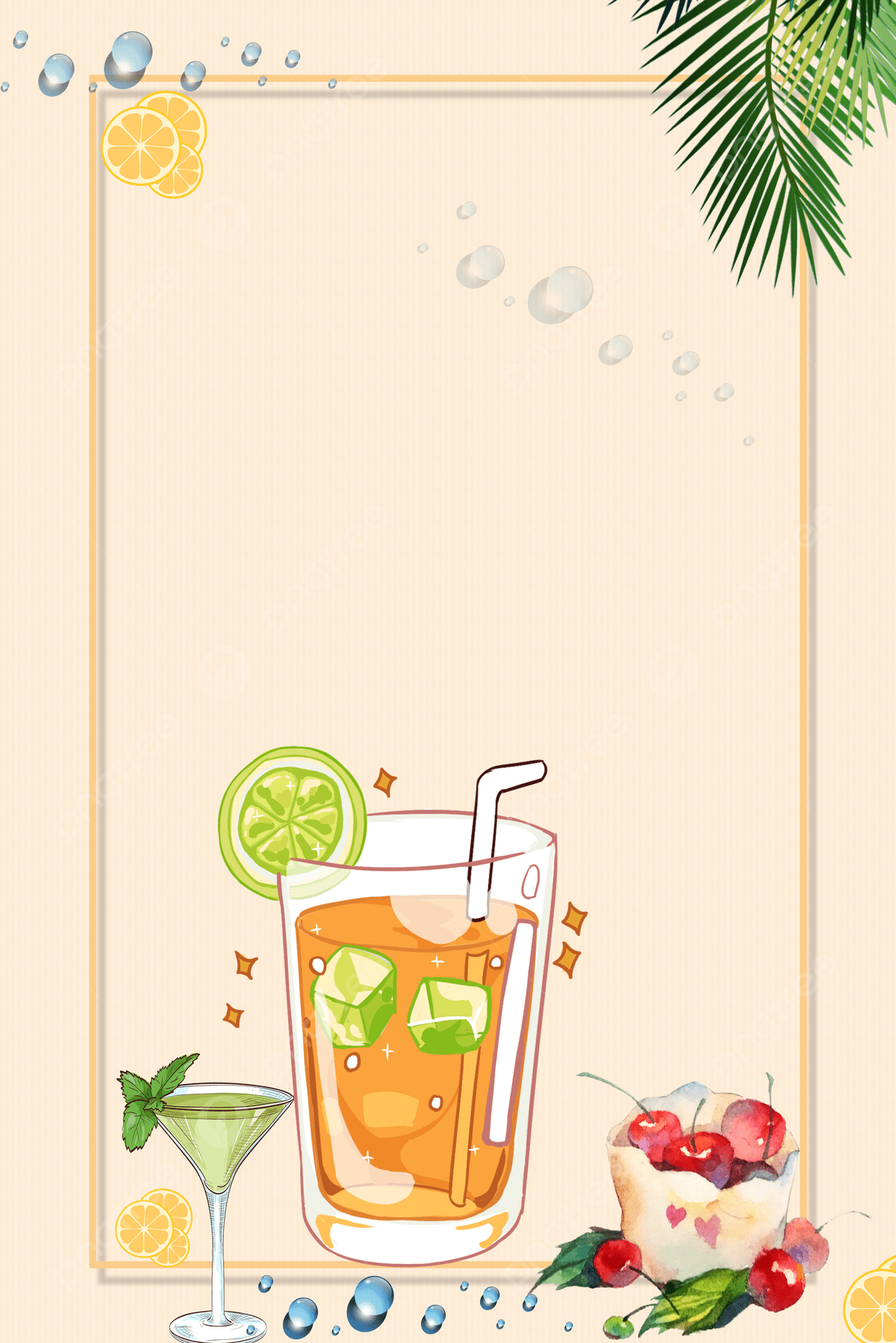 1200x1799 Creative Fresh Food Summer Drink Poster